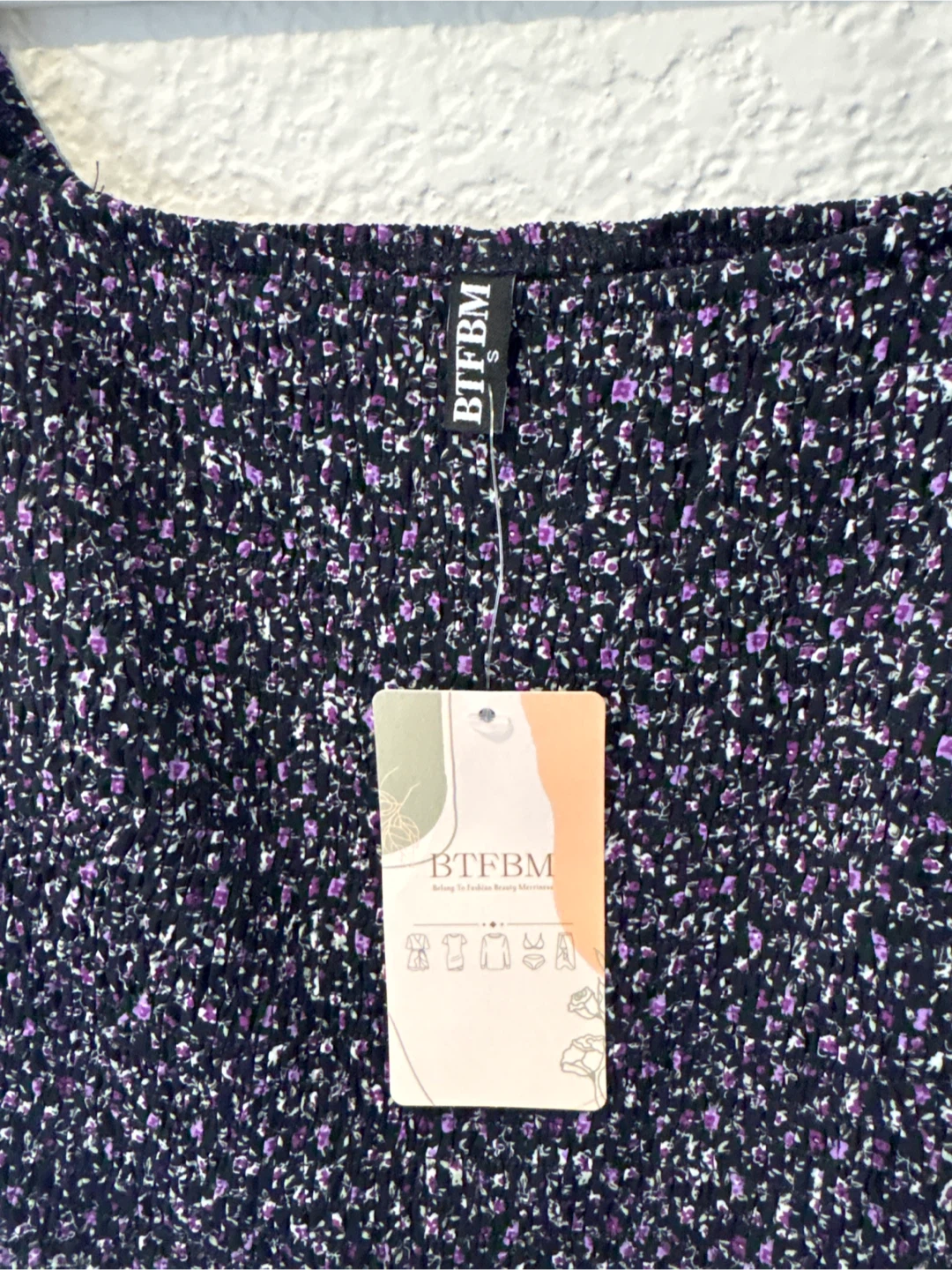 BTFBM Floral Smocked Mini Dress NEW - photo 3