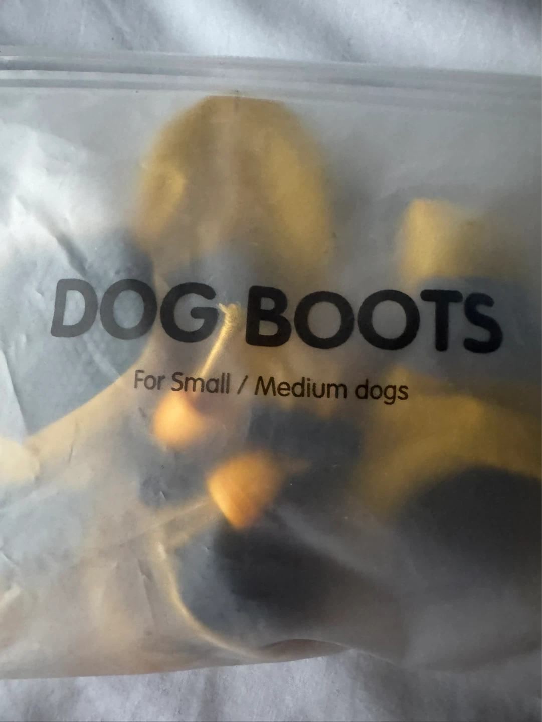 Yellow Dog Boots for Small/Medium Dogs