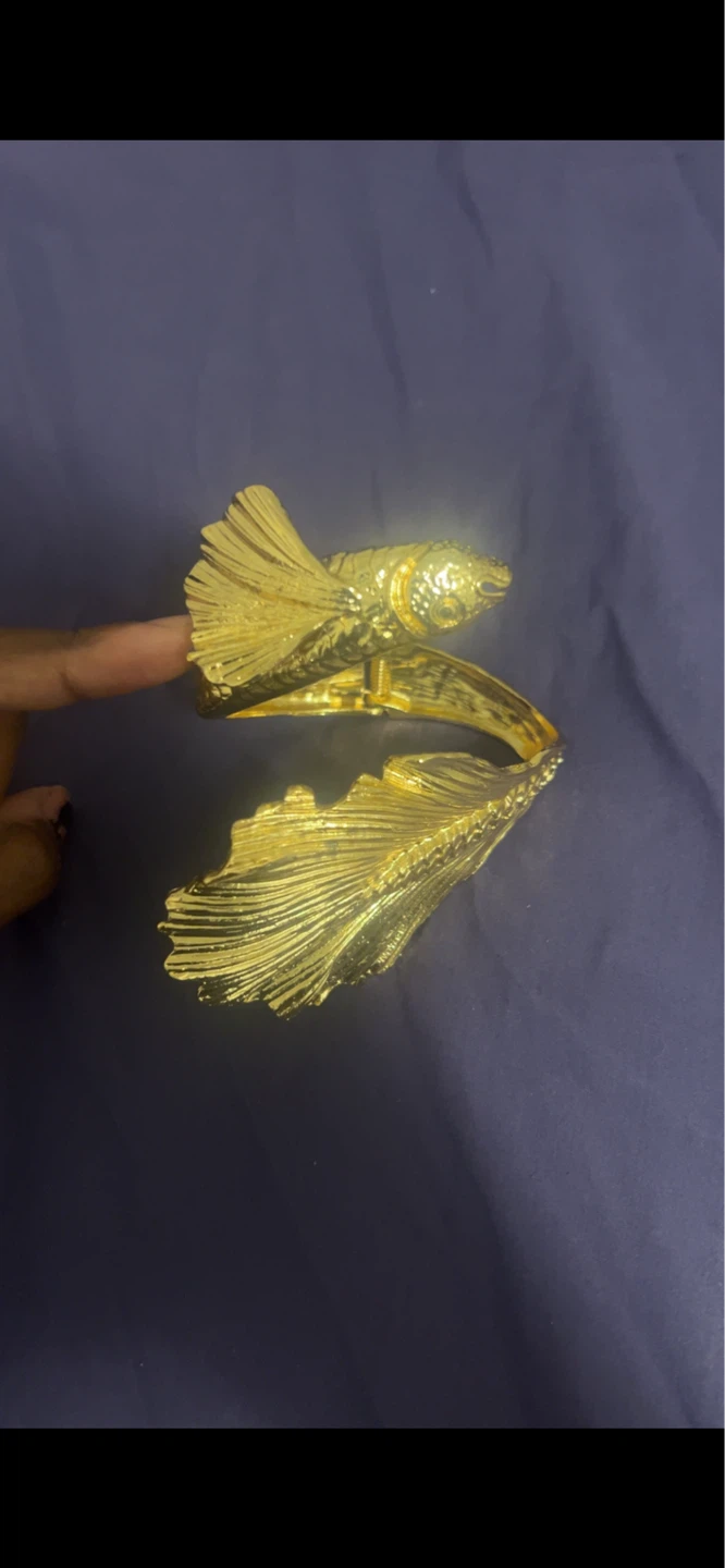 Gold Coi fish Arm cuff/bracelet