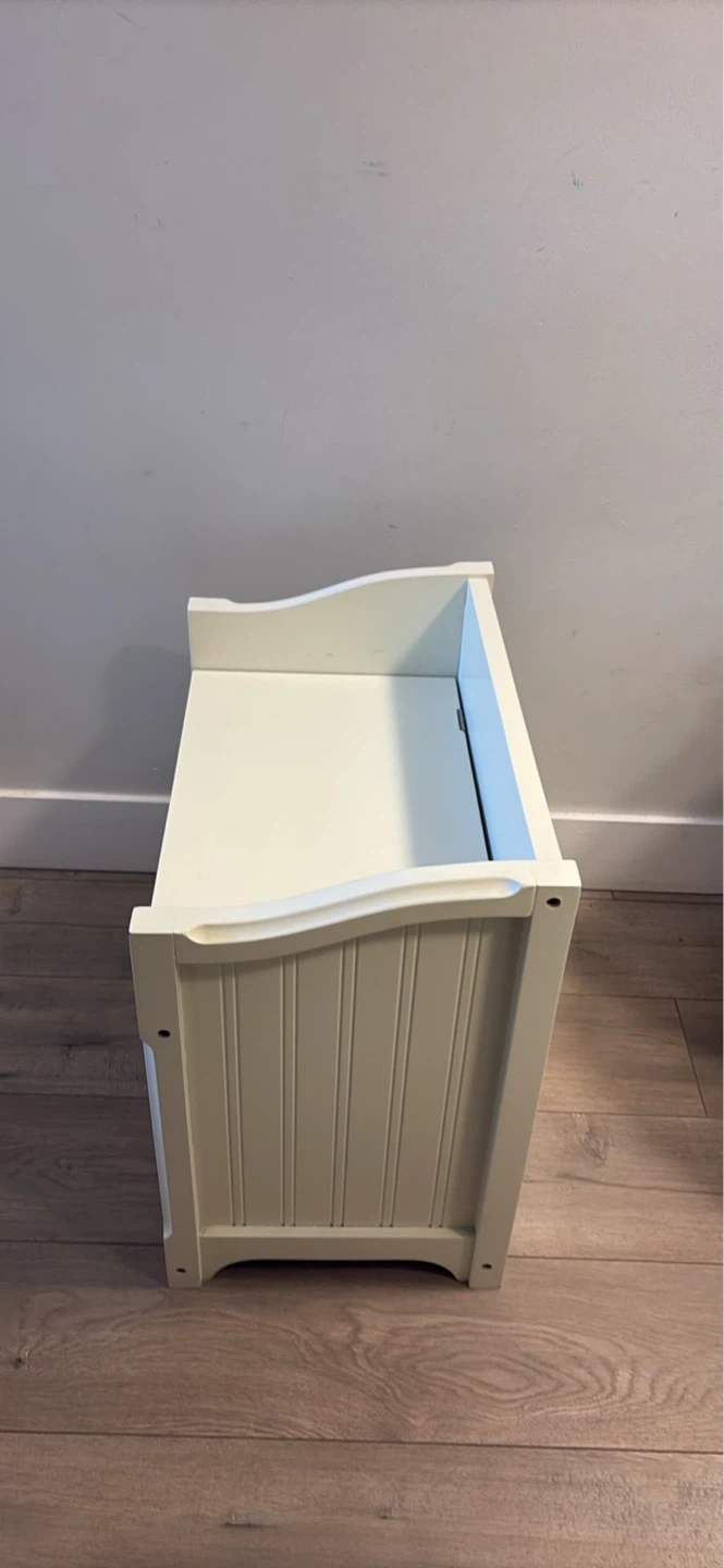 White Storage Bench with Lid - photo 5