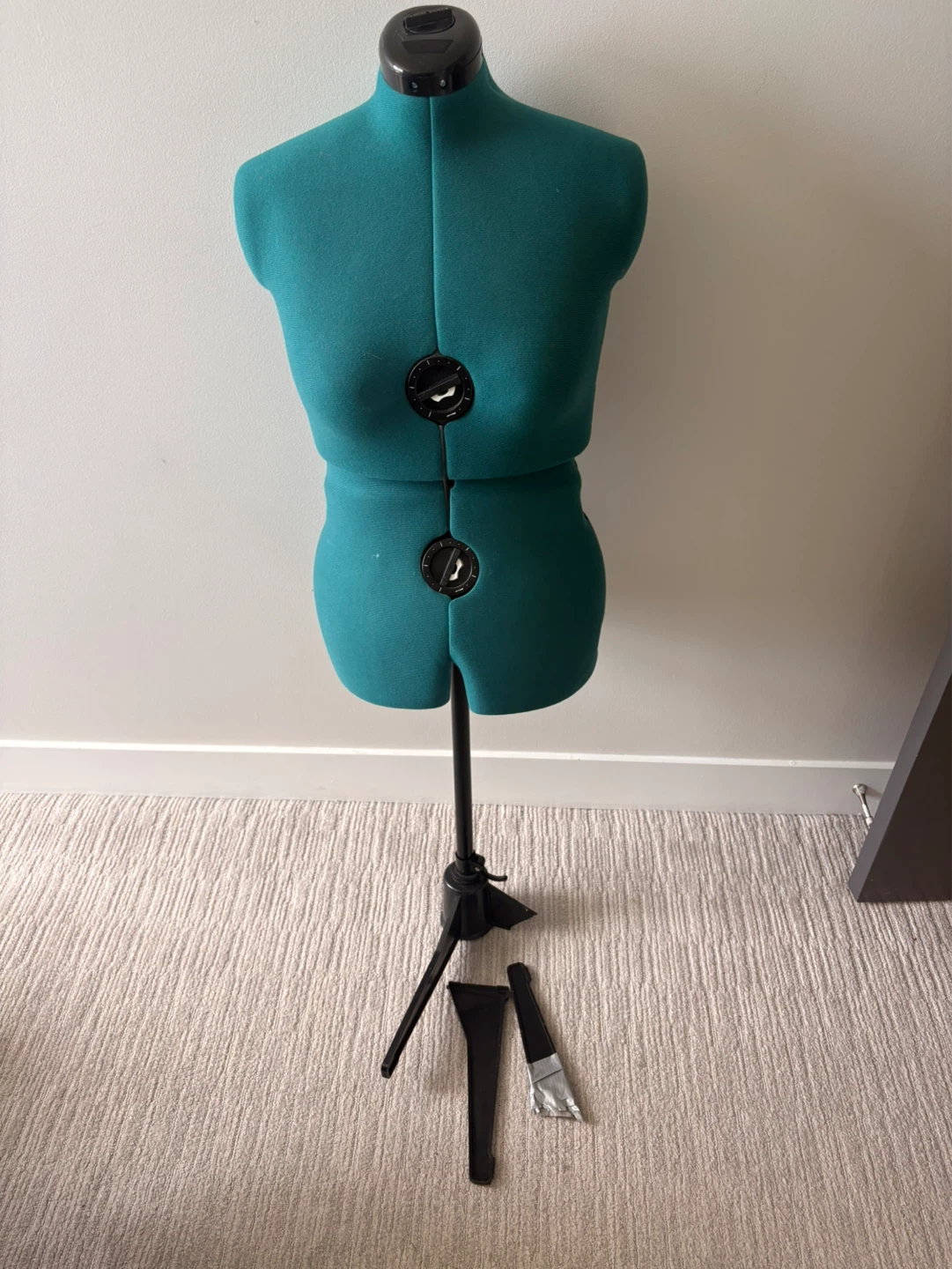 Teal Sewing Dress Form Mannequin with Stand