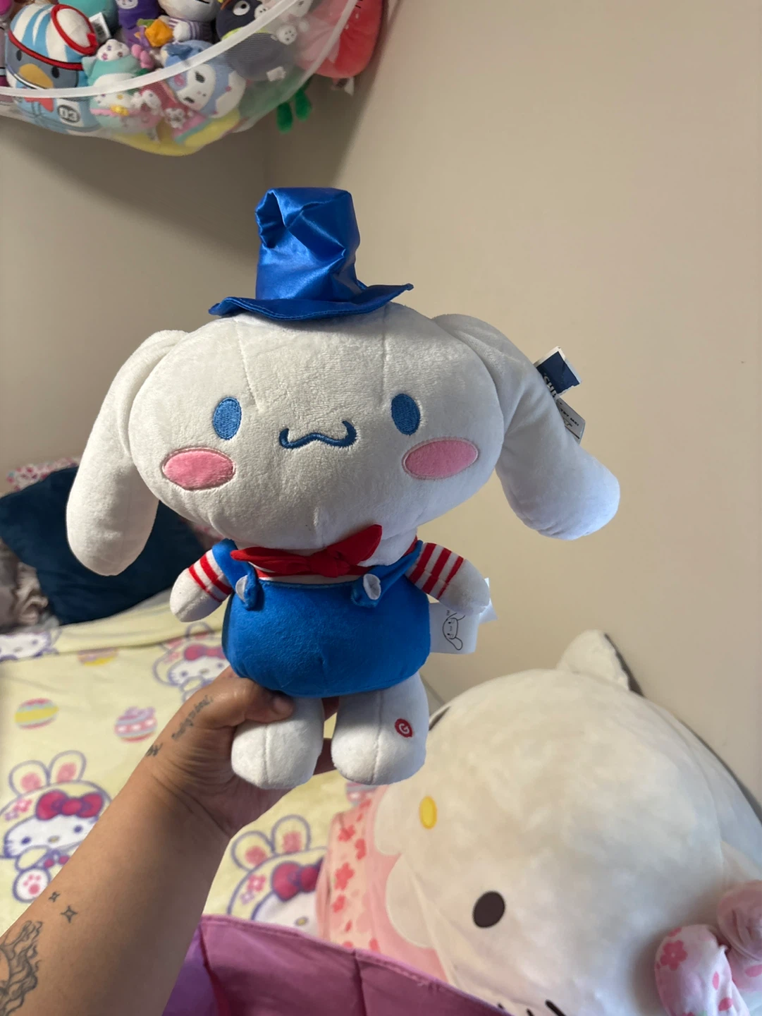 Sanrio Cinnamoroll Plush with Blue Hat