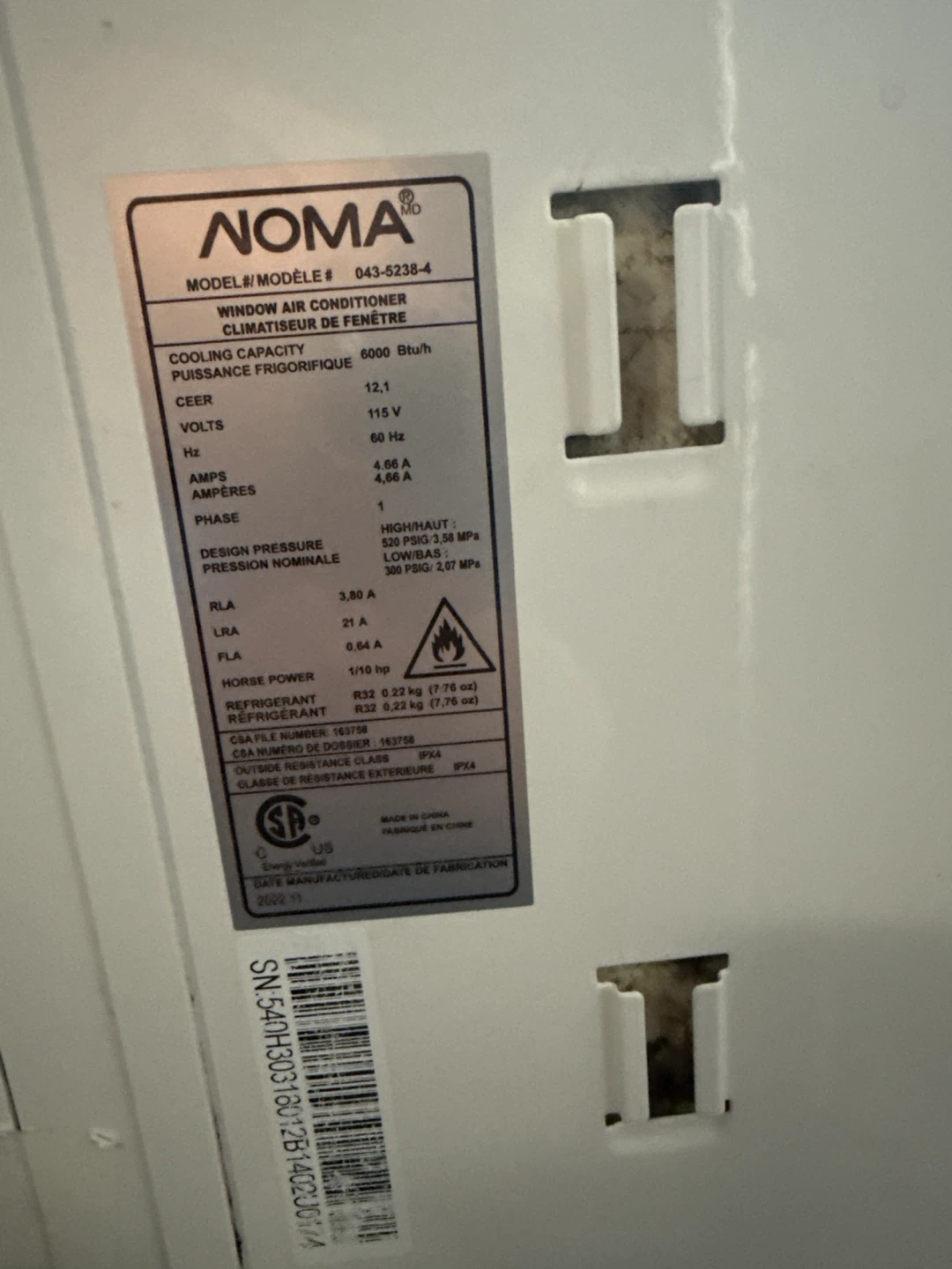 Noma Window Air Conditioner - photo 2