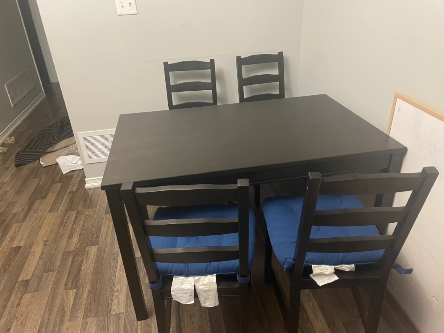 Black Dining Table Set with 4 Chairs - photo 2