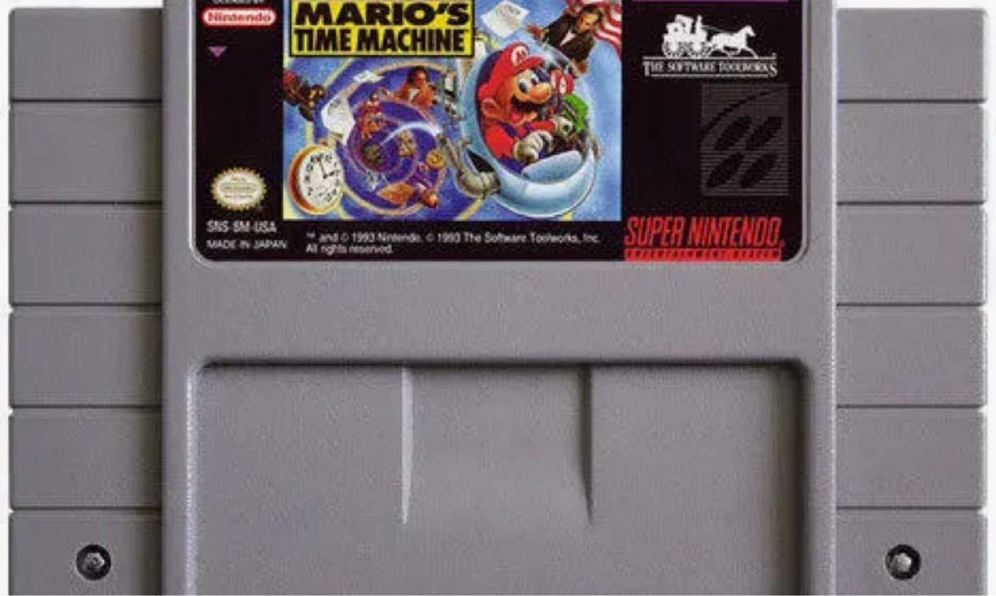 Mario's Time Machine Super Nintendo SNES Game
