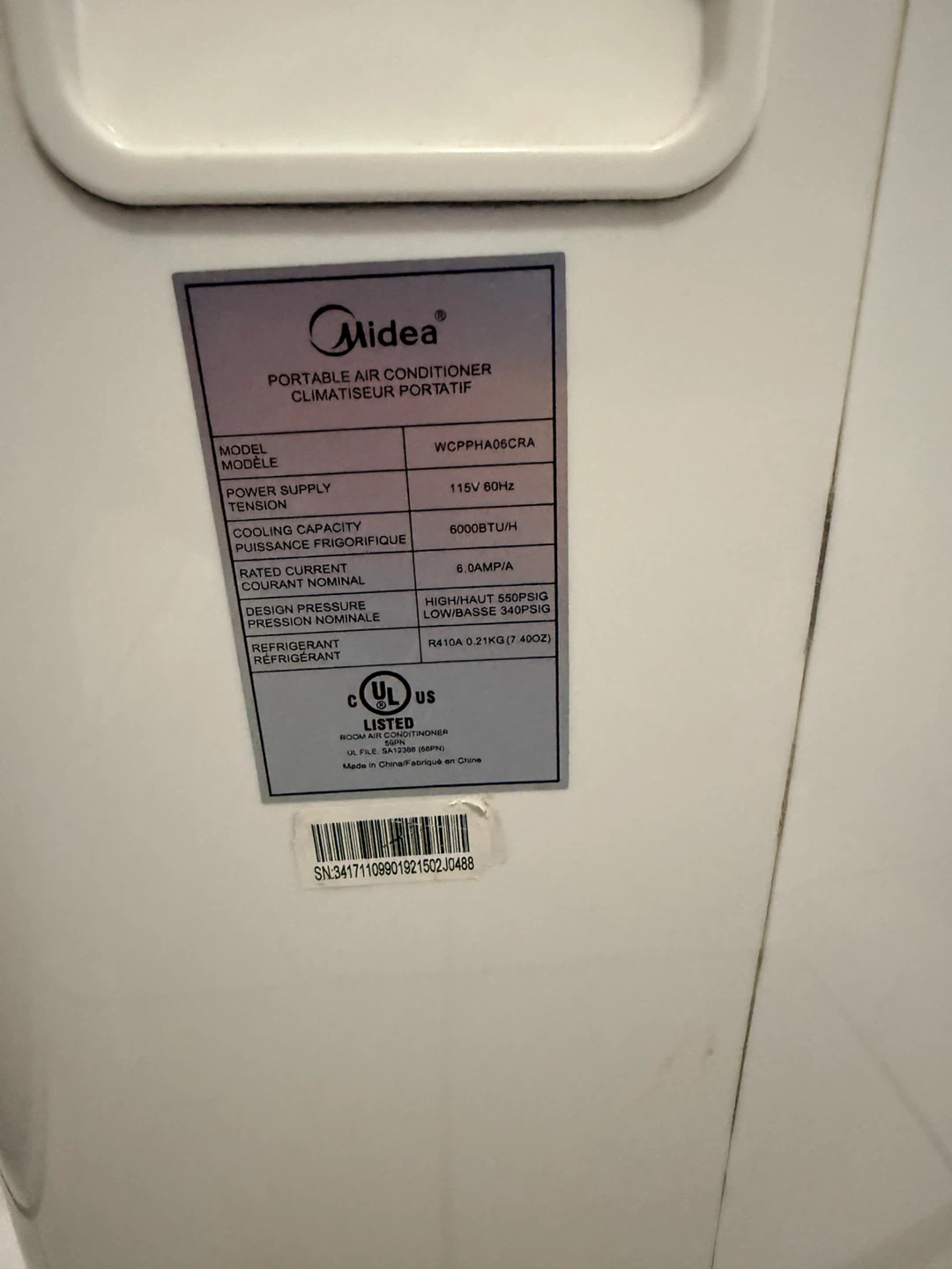 Midea Portable Air Conditioner - photo 3