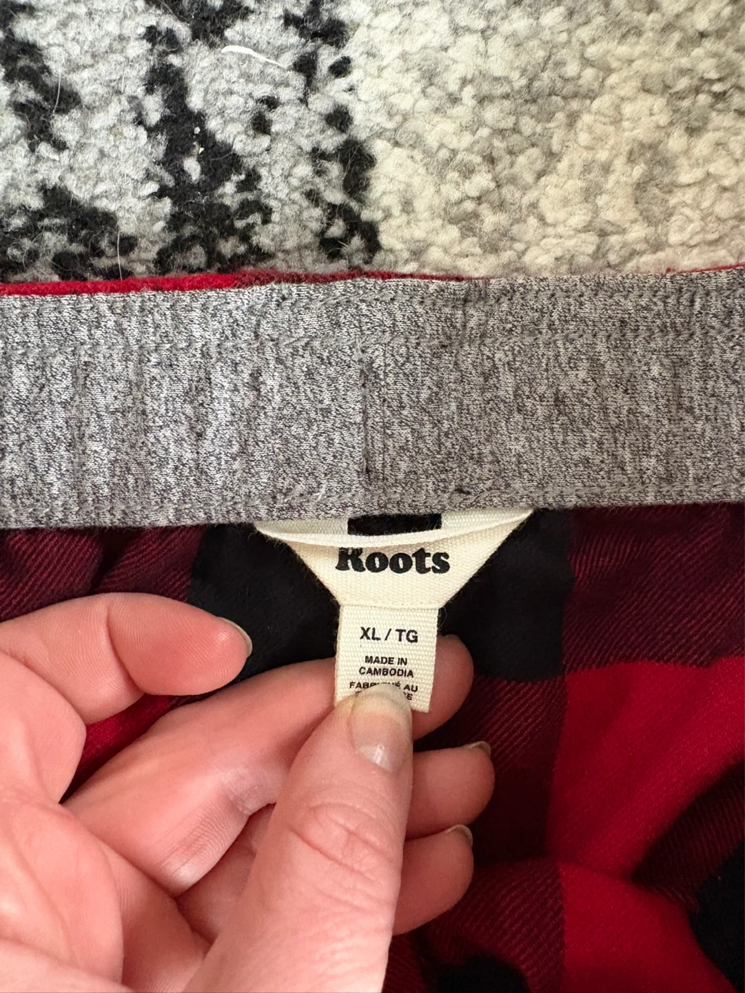 Roots Plaid Flannel Pajama Pants XL/TG - photo 2