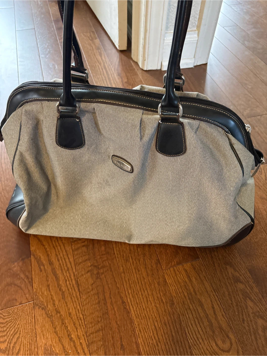 Nine West Grey and Black Tote Bag
