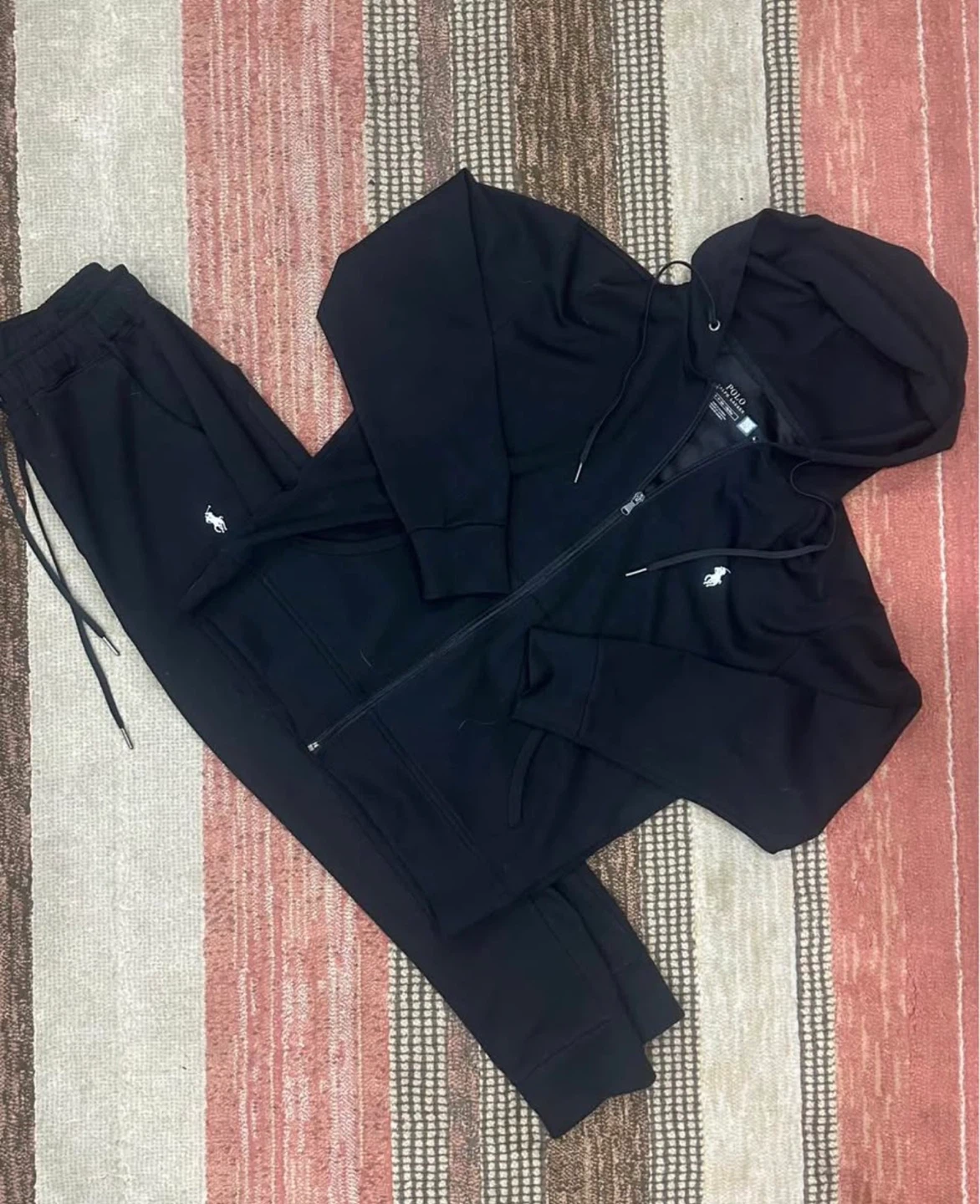 Polo Ralph Lauren Full-Zip Hoodie & Jogger Pants Set - Black