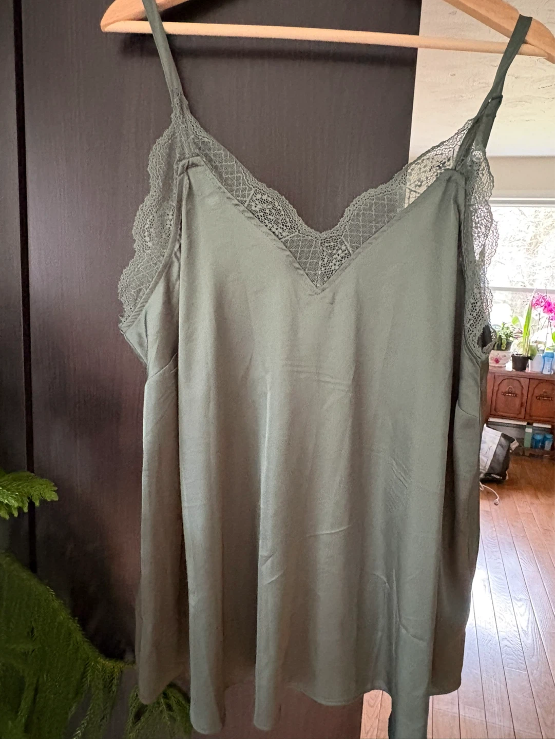 Torrid Satin Lace Trim Cami 1X