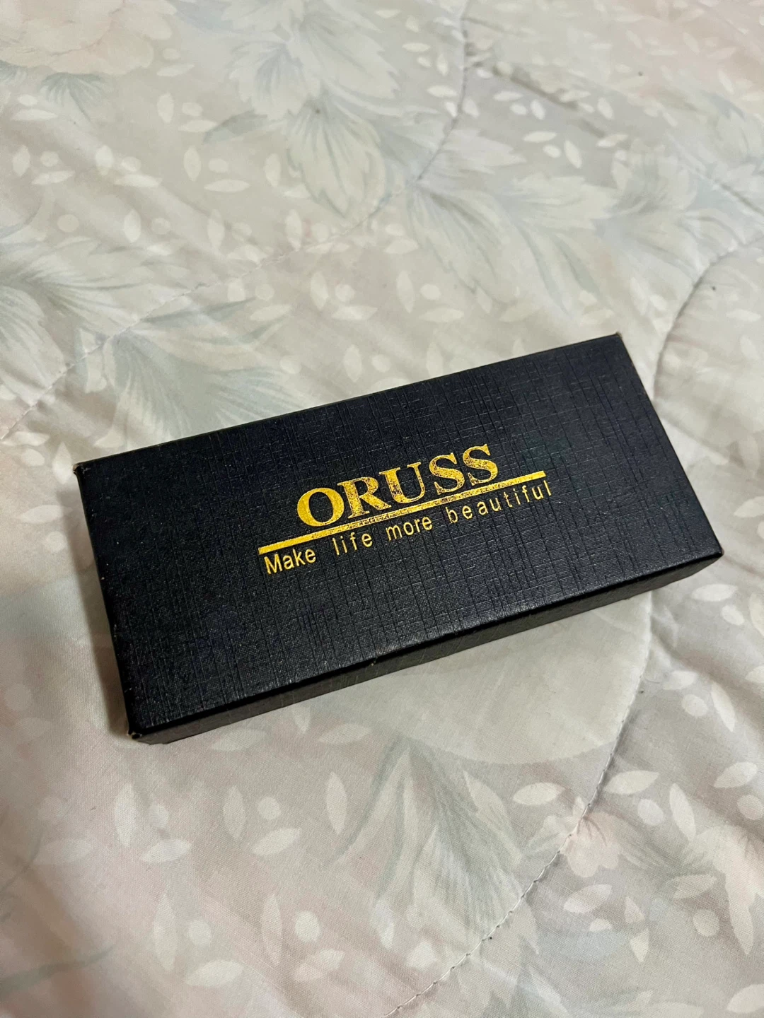 Oruss Quartz Watch with Blue Dial