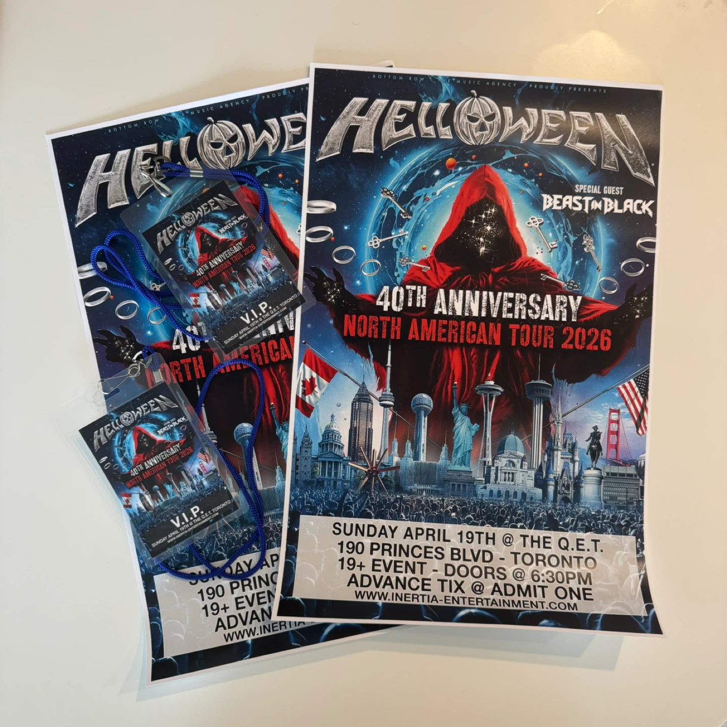 Helloween 40th Anniversary VIP Poster and Lanyard 🎃