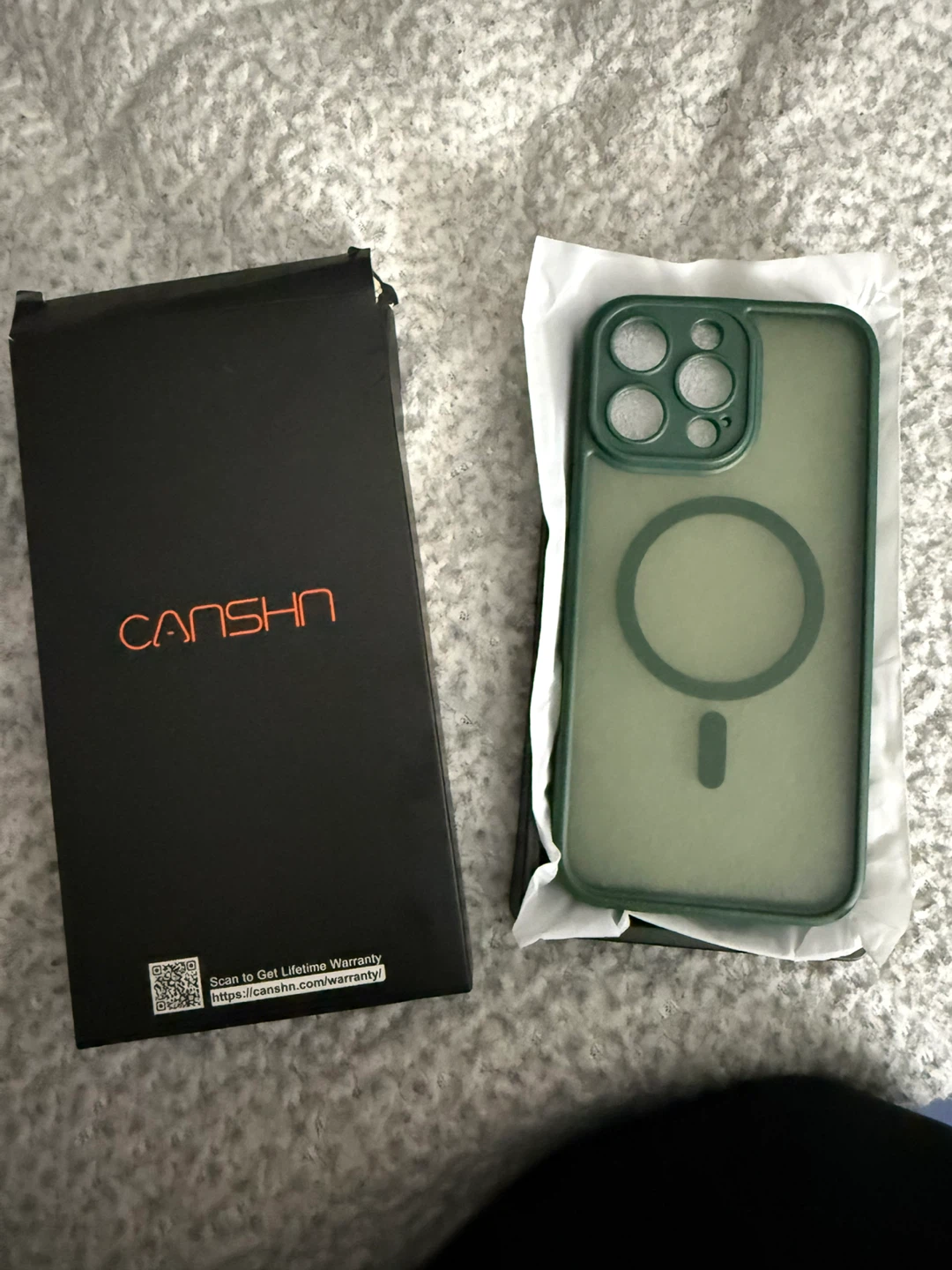 New CANSHN Magnetic Case for iPhone 16Pro Max - Deep Green