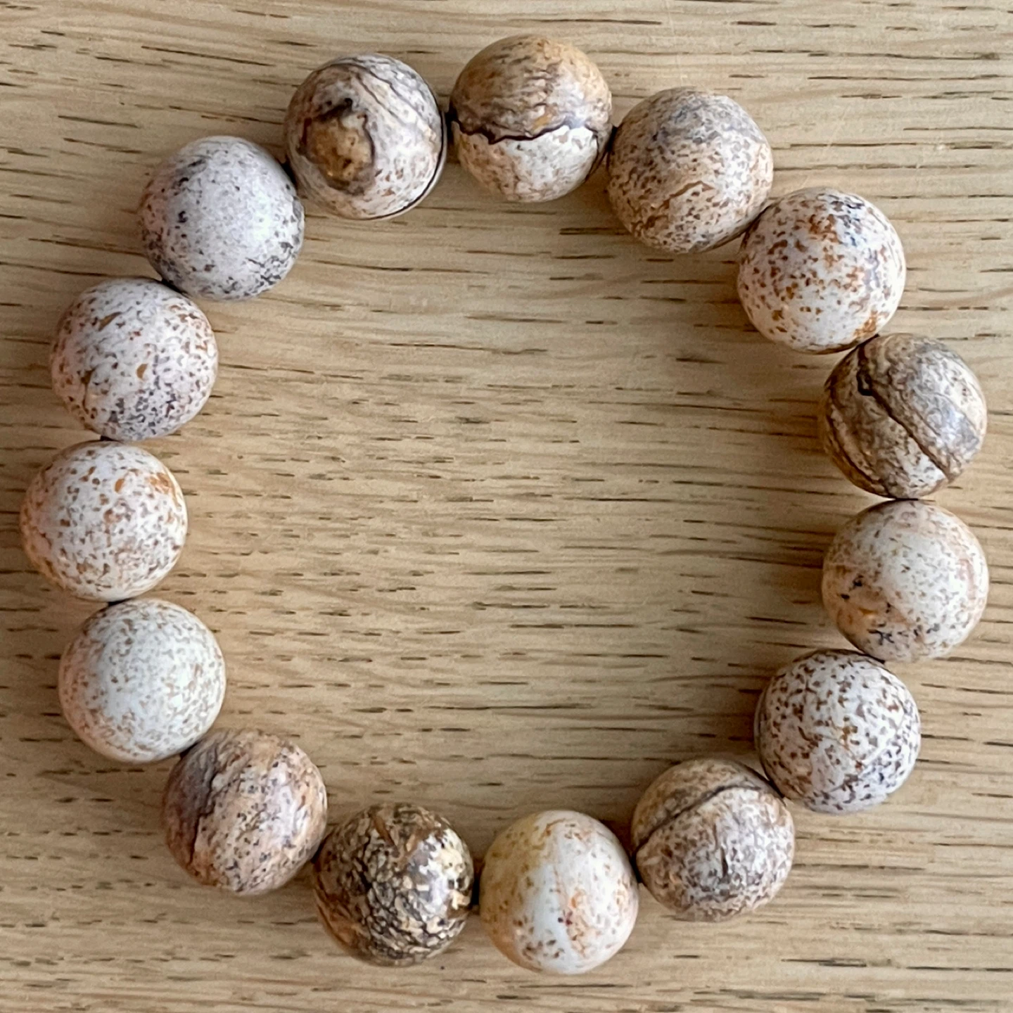 Picture Jasper bracelet (14mm bead) - “Earth stone” - photo 3