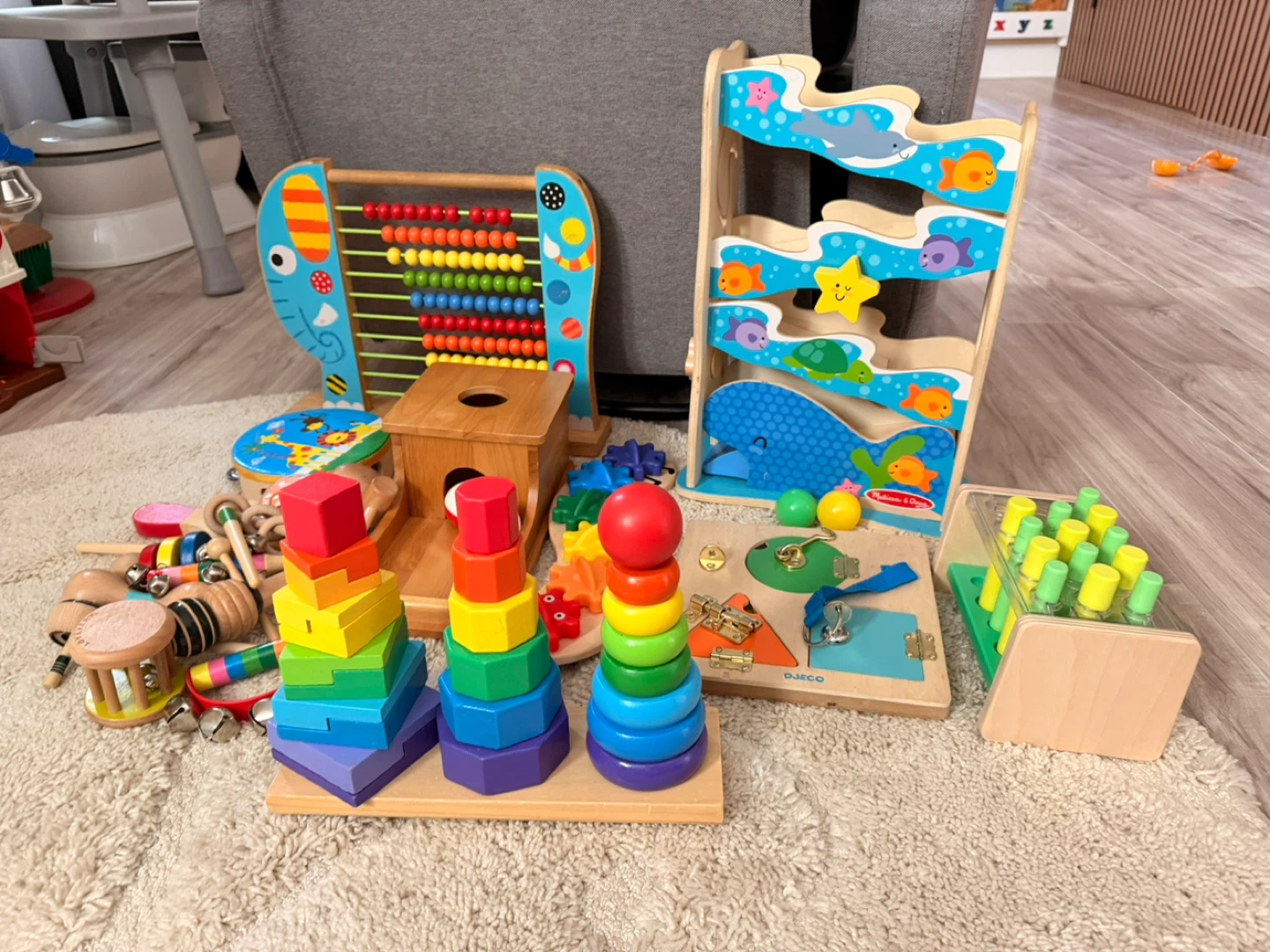 Assorted Wooden Toddler Toys