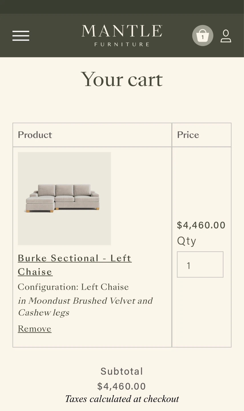 MANTLE armchair   (Read the description.)