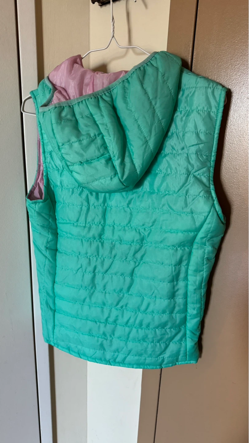 Splendid Puffer Vest - Teal and Pink size-s - photo 2