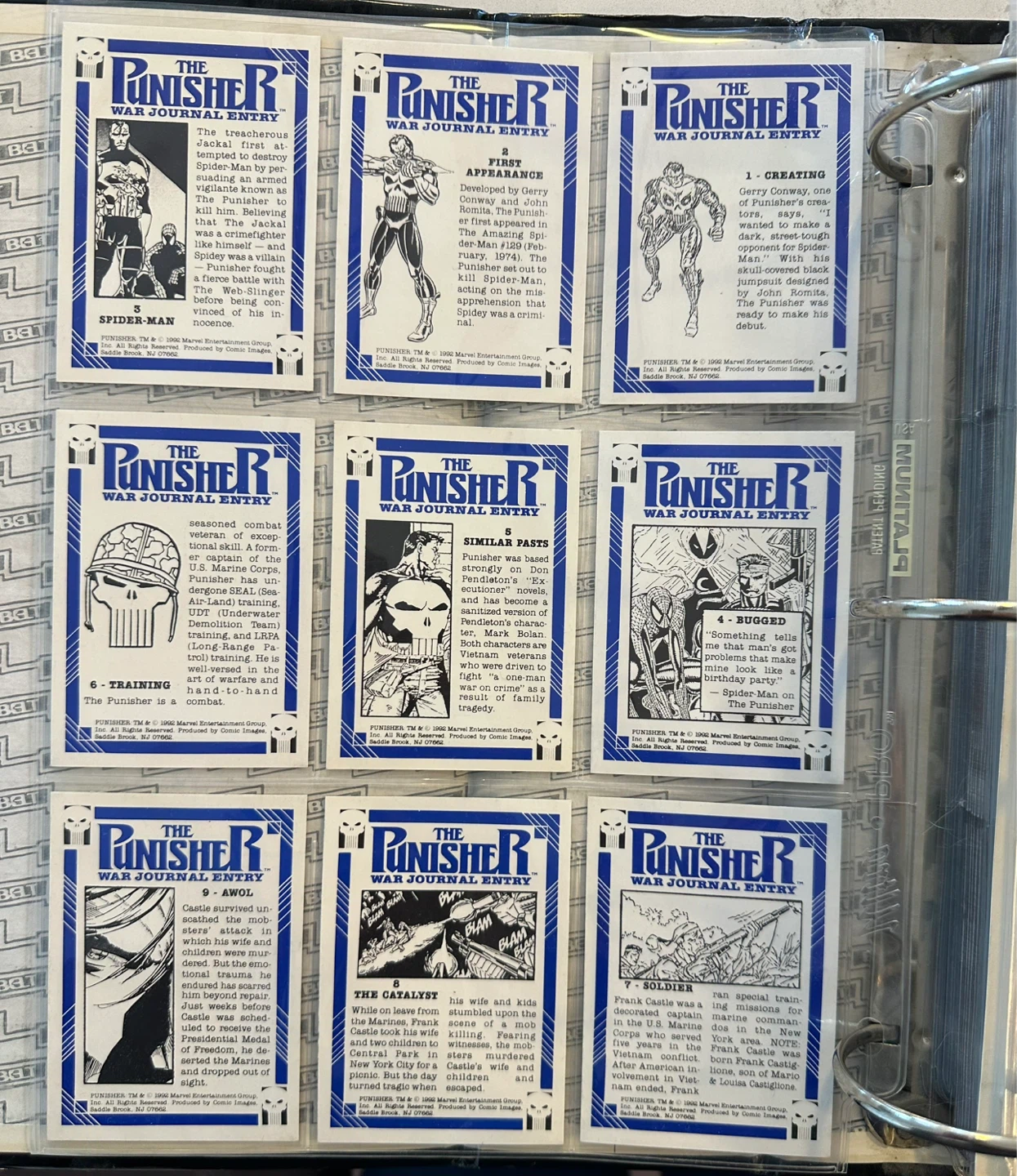 1992 The Punisher War Journal Marvel Trading Cards - photo 2