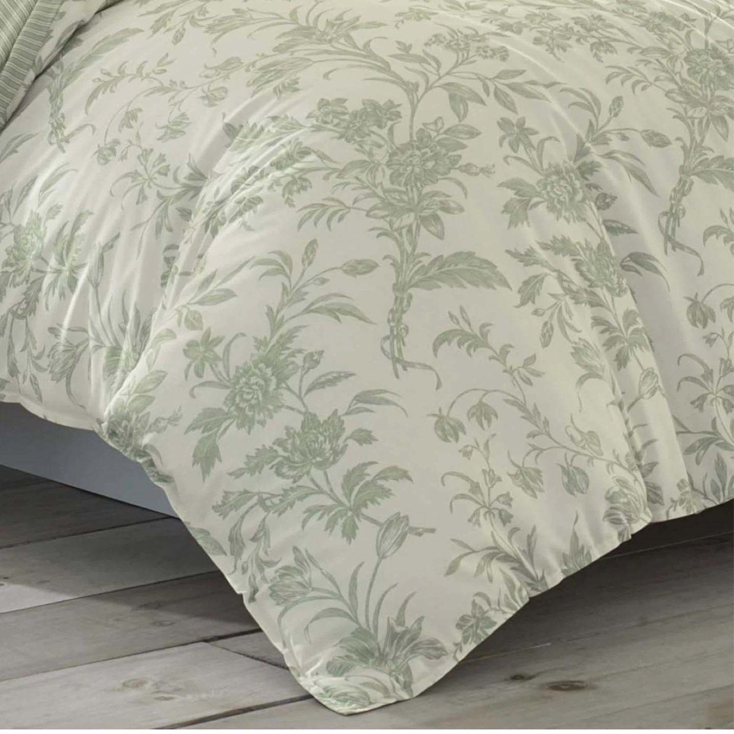 Laura Ashley King Duvet Cover Set - Pastel Green - photo 4