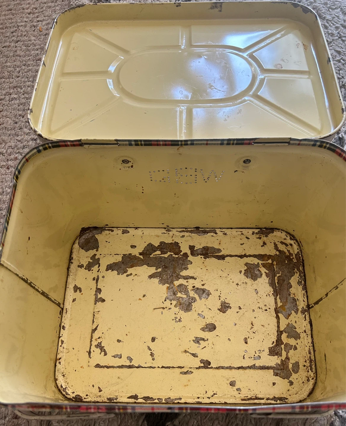 Vintage GSW Metal Picnic Basket - photo 3