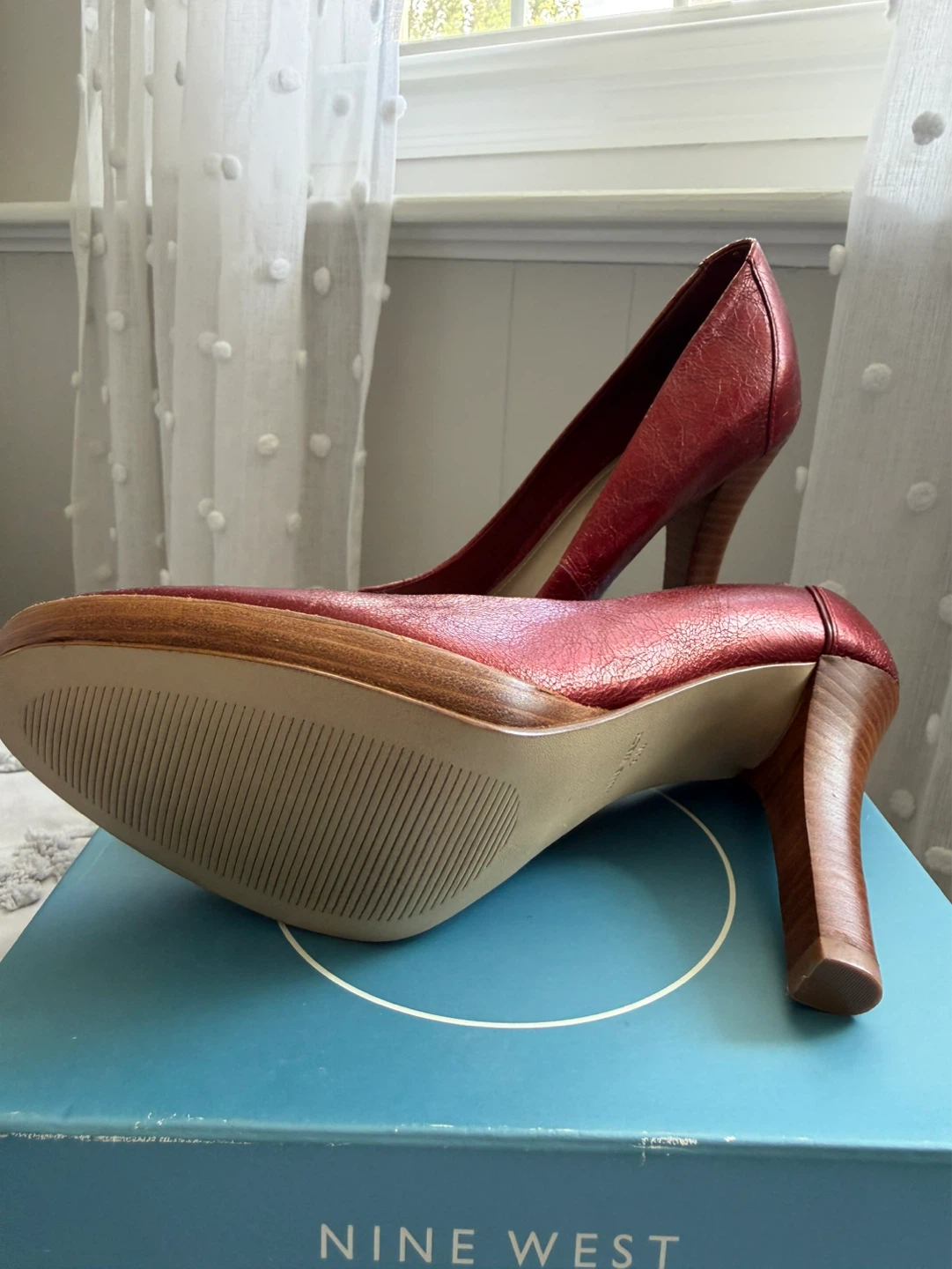 Nine West Korinneo Wine Leather Pumps - photo 4