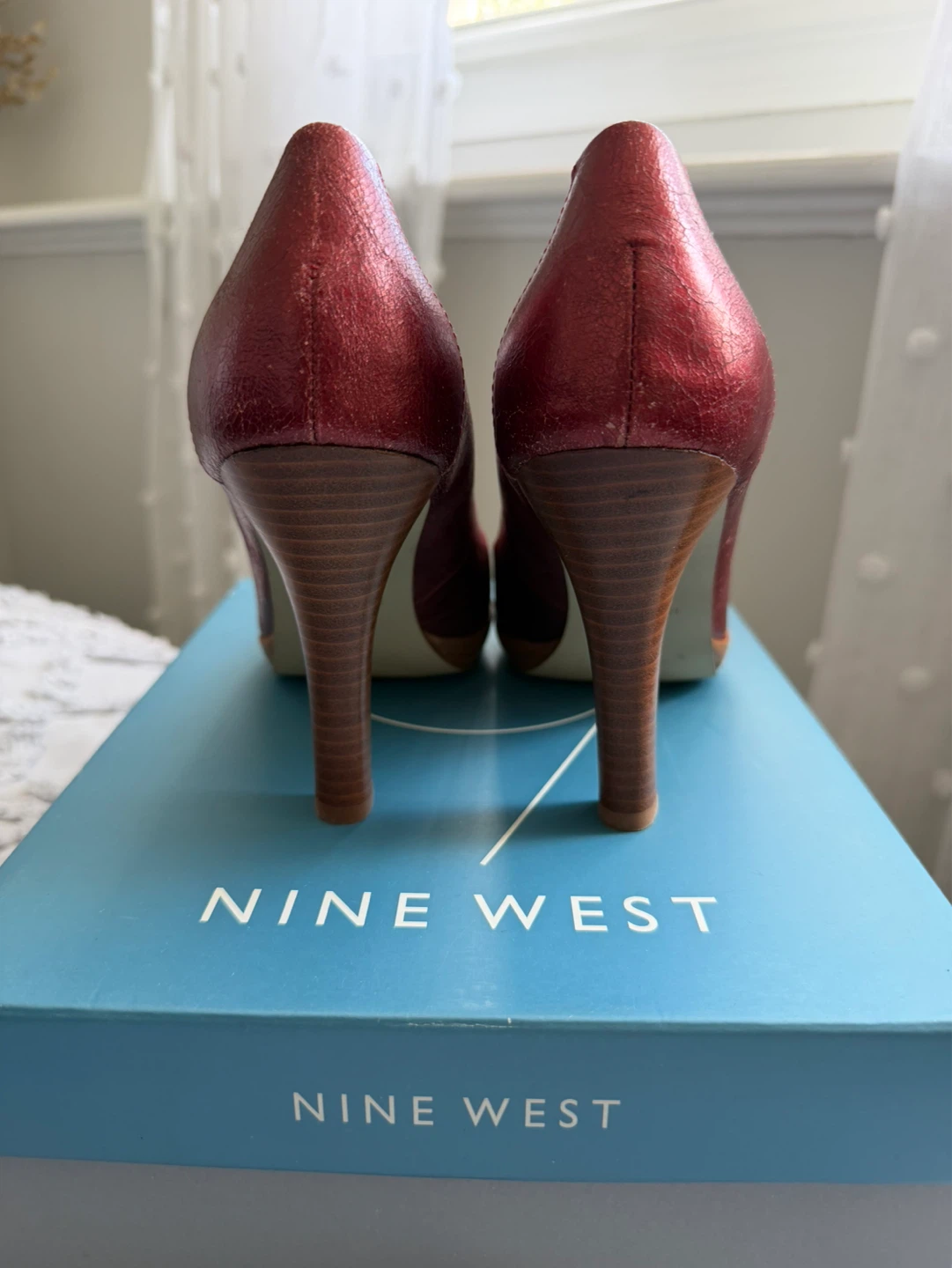 Nine West Korinneo Wine Leather Pumps - photo 3