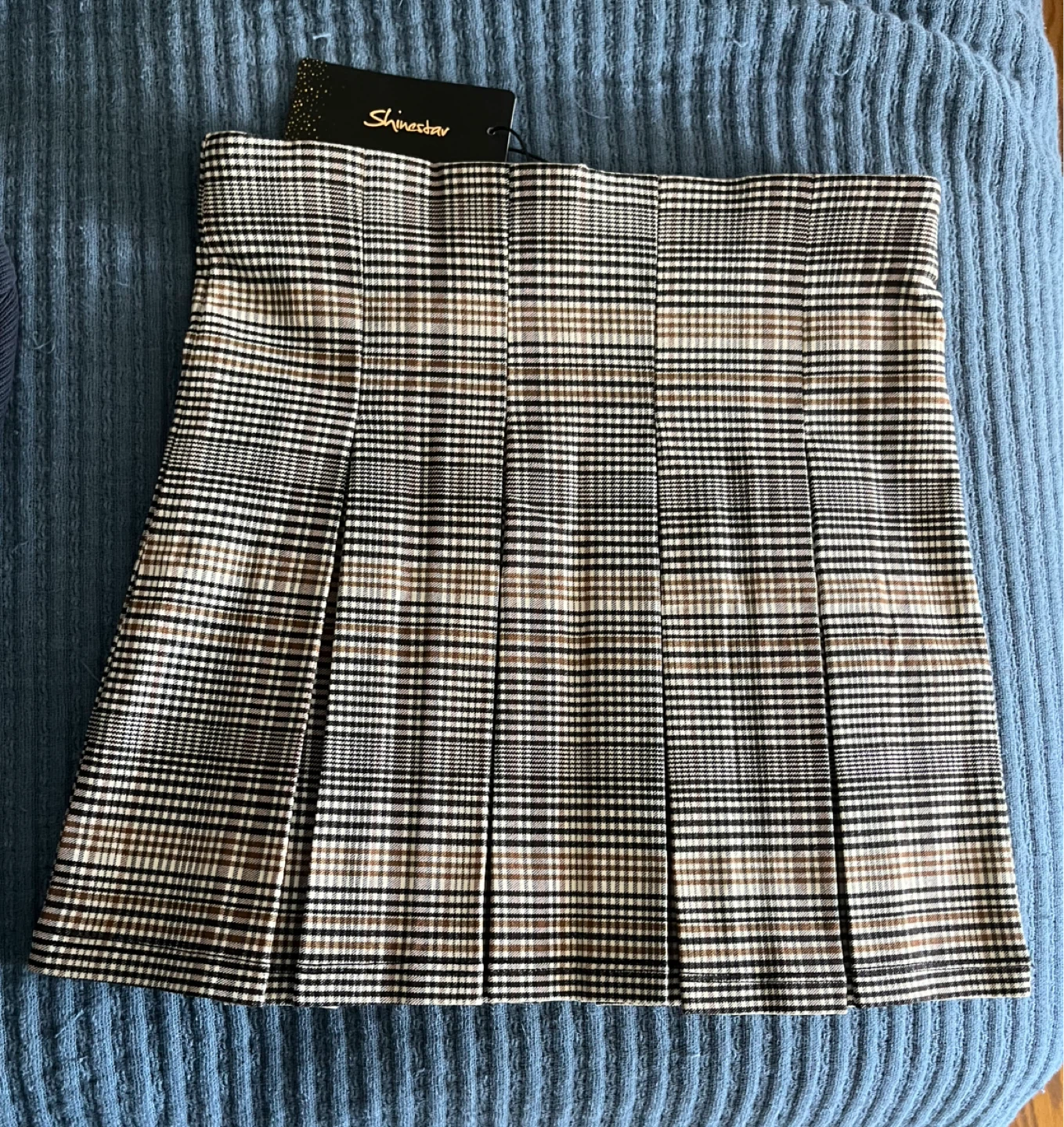 🆕Shinesstar Plaid Pleated Skirt - Size S