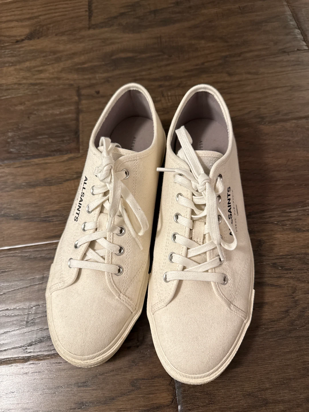 AllSaints Canvas Sneakers - Off-White - photo 2
