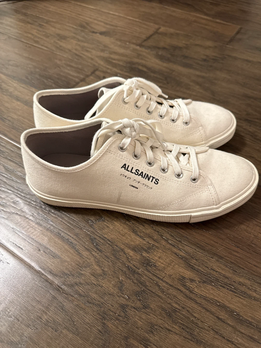AllSaints Canvas Sneakers - Off-White - photo 4