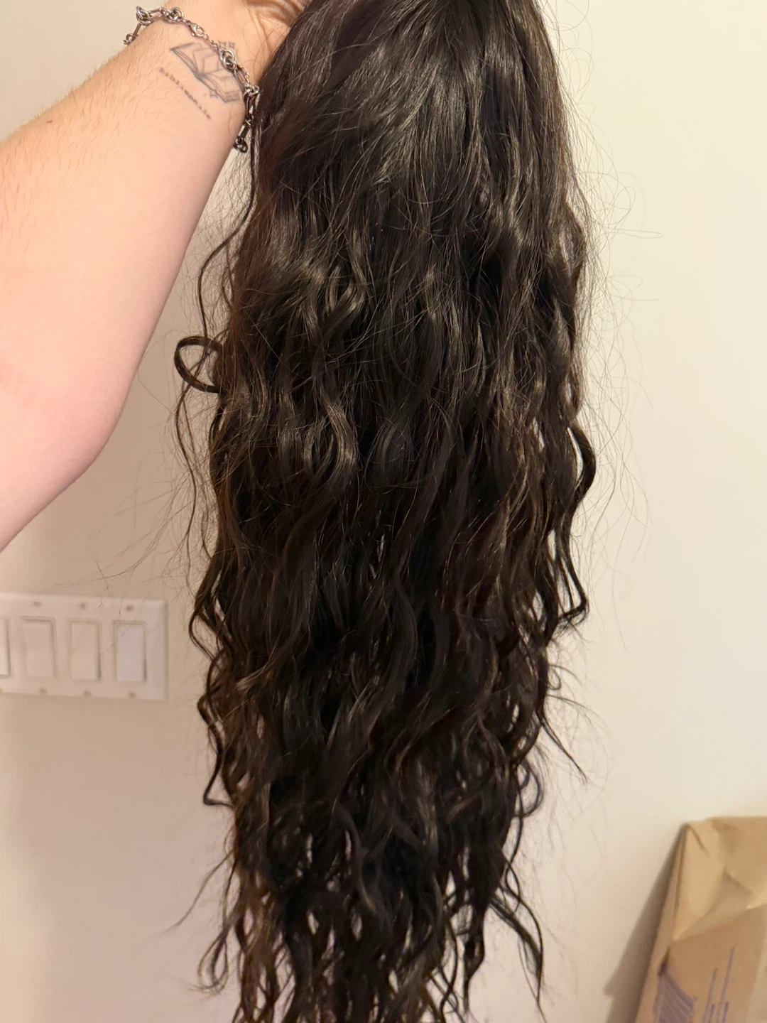 OUFEI Wavy Wig - Dark Brown - photo 2