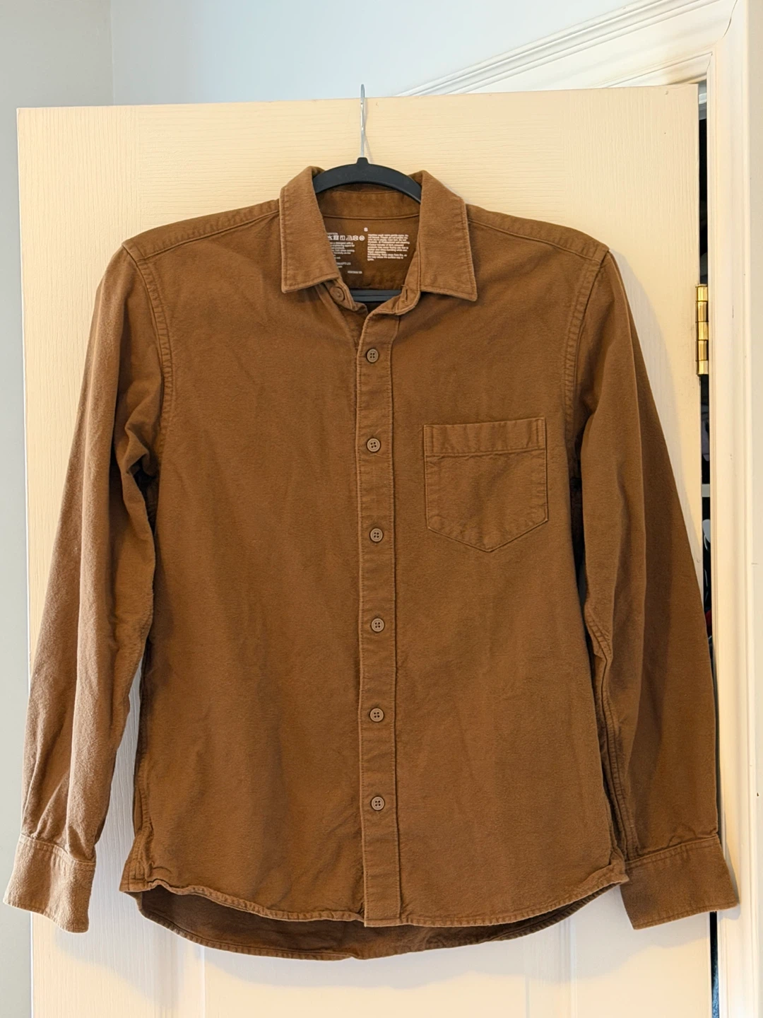 MUJI Long Sleeve Button-Up Shirt - 100% Cotton - Size S