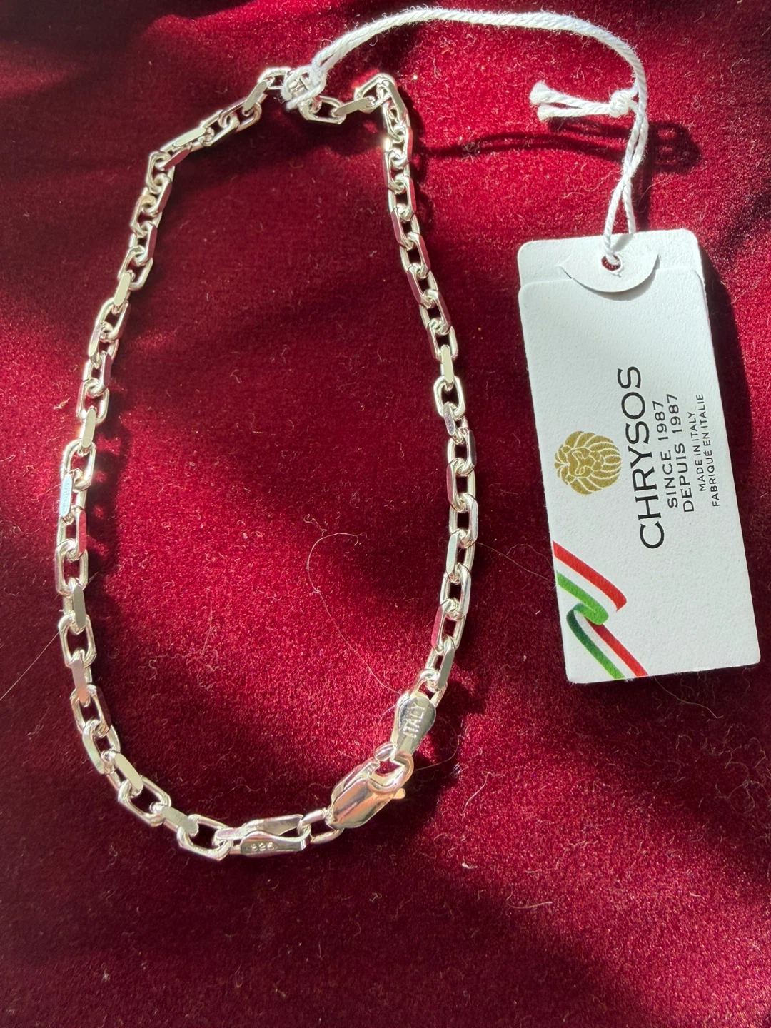 New 925 Italian silver bracelet