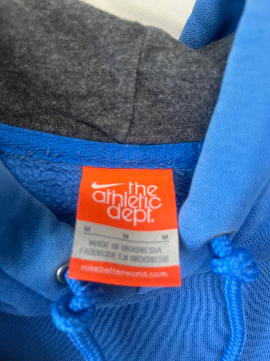 Nike Athletic Dept. Blue Hoodie Size Medium - photo 3