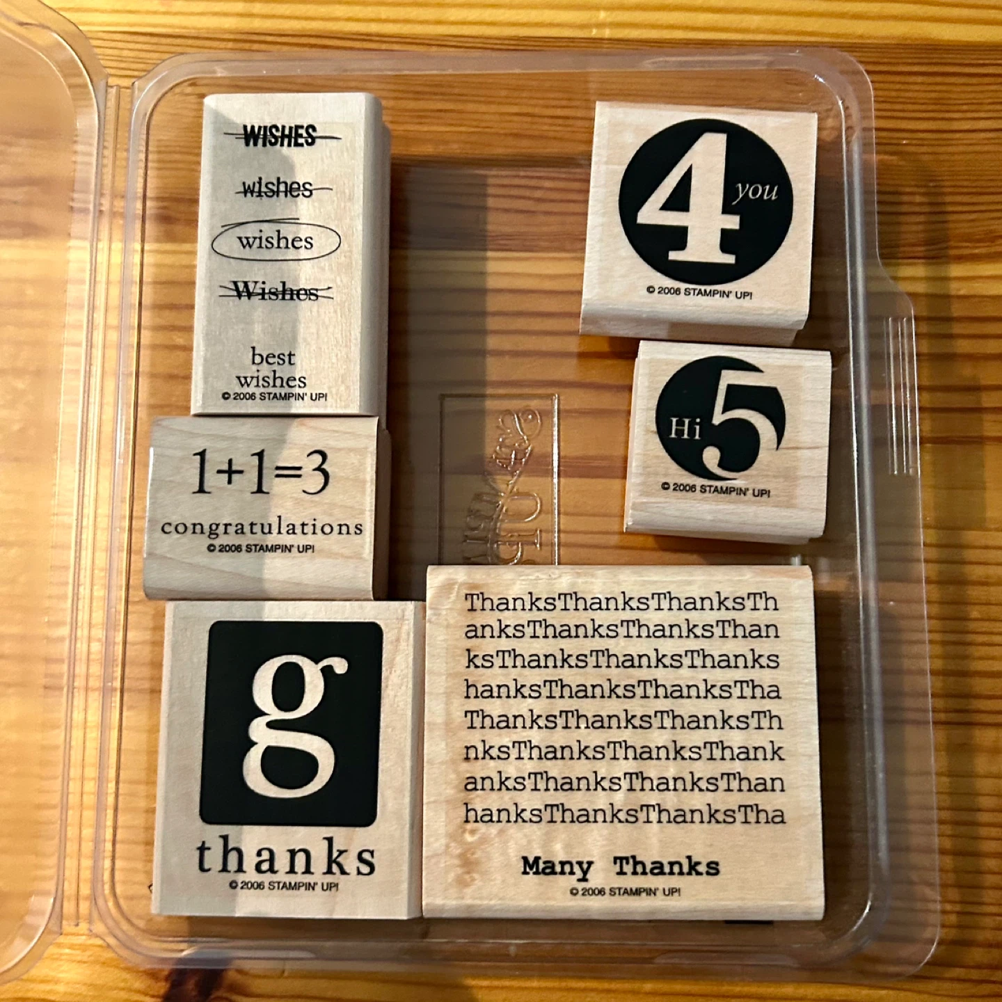 "Play on Words" Rubber Stamps Set