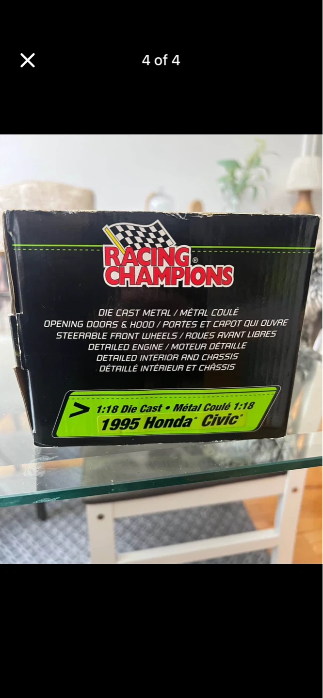1:18 Die Cast 1995 Honda Civic Fast & Furious Racing Champions - photo 3