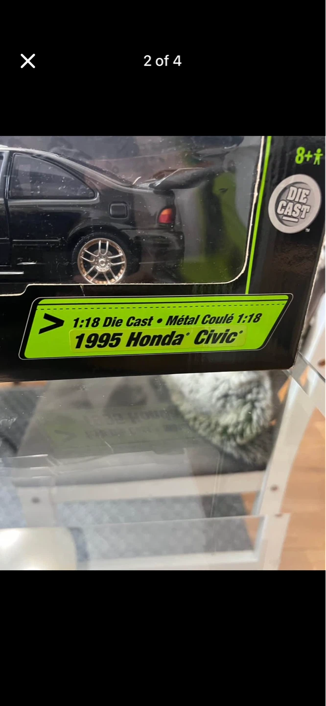 1:18 Die Cast 1995 Honda Civic Fast & Furious Racing Champions - photo 2