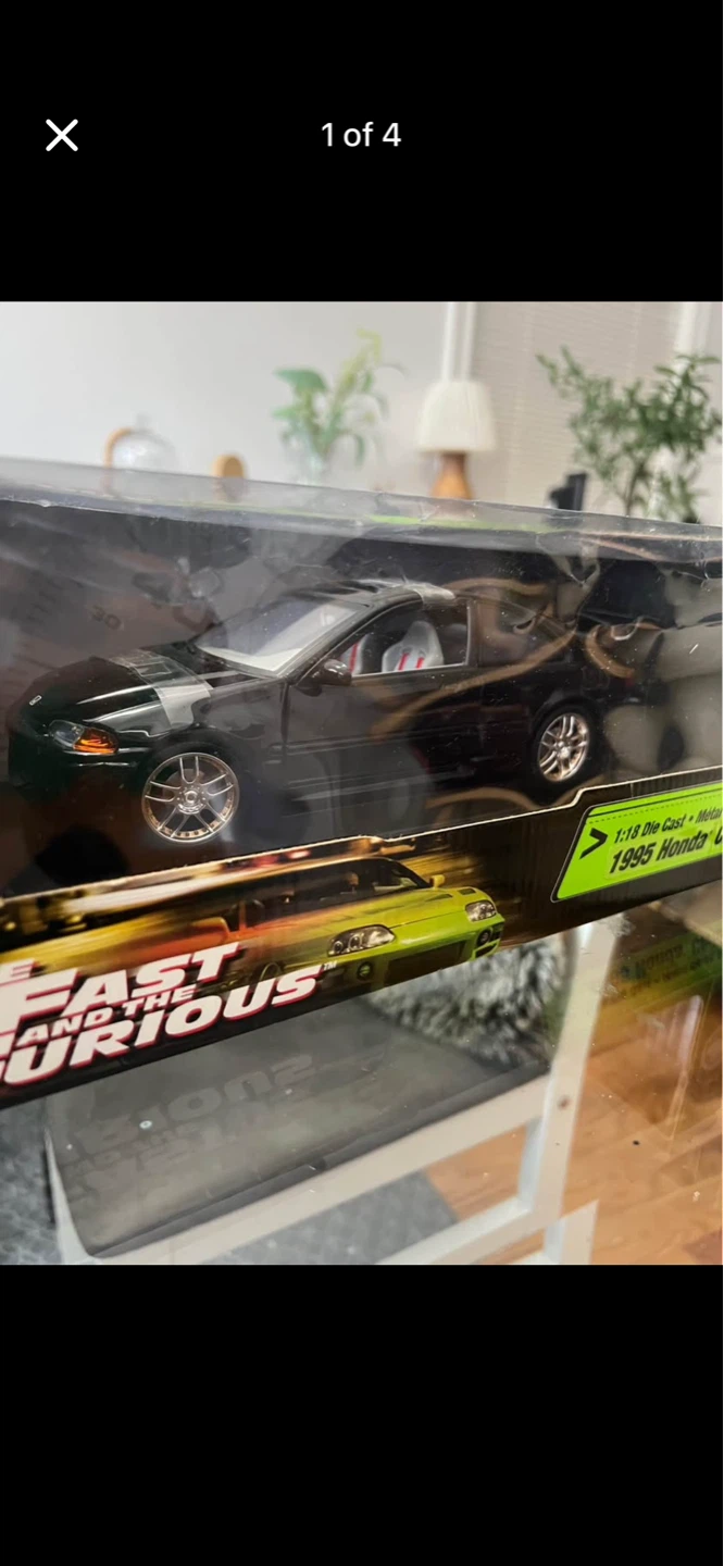 1:18 Die Cast 1995 Honda Civic Fast & Furious Racing Champions