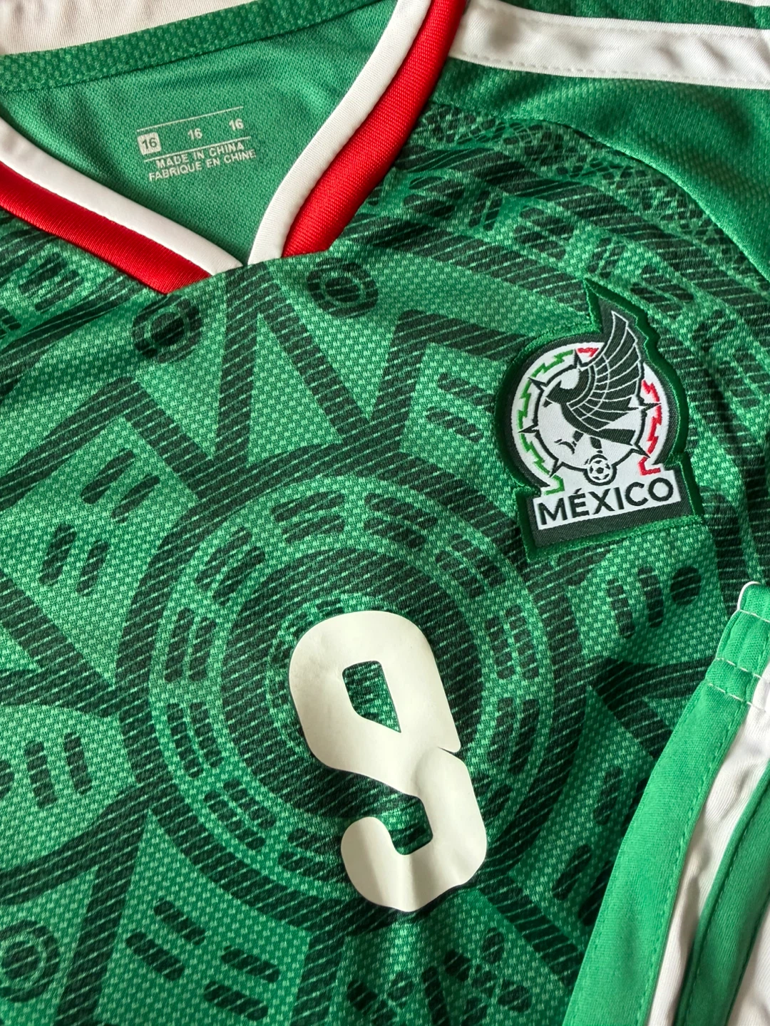 Mexico Soccer Jersey & Shorts Set Raul #9 - photo 5