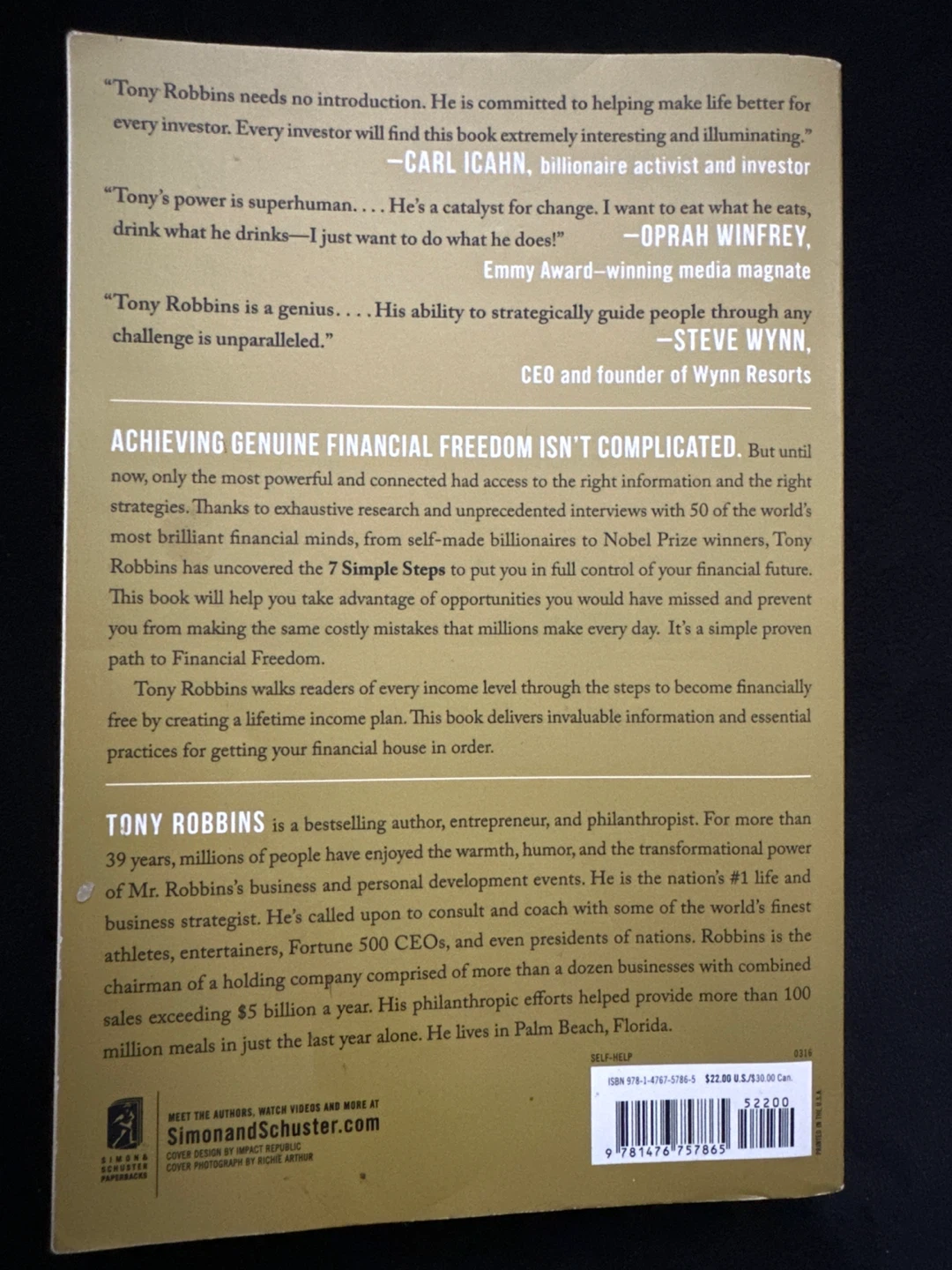 Tony Robbins Money Master the Game Book - photo 2