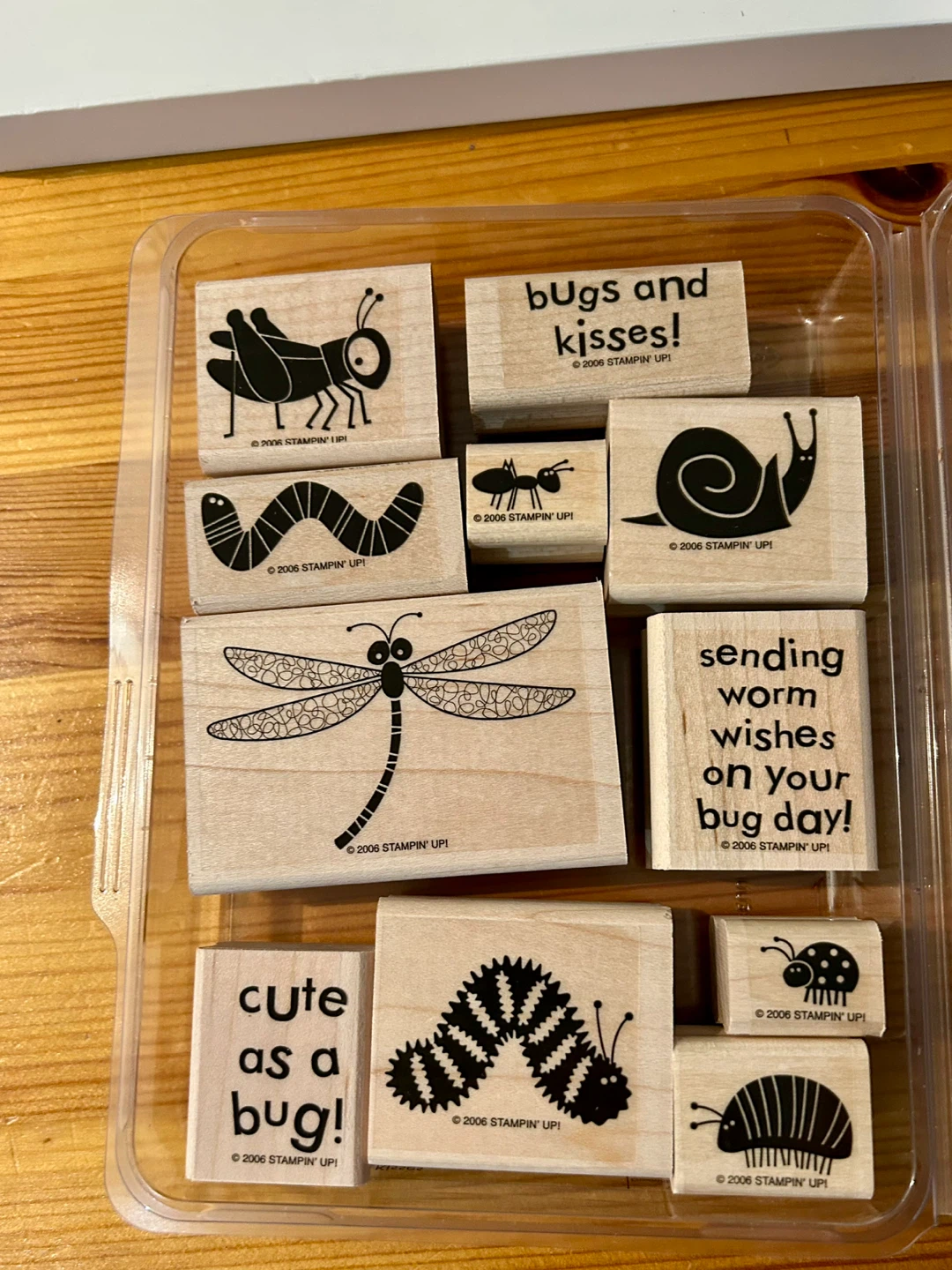 Bugs & Kisses Rubber Stamps