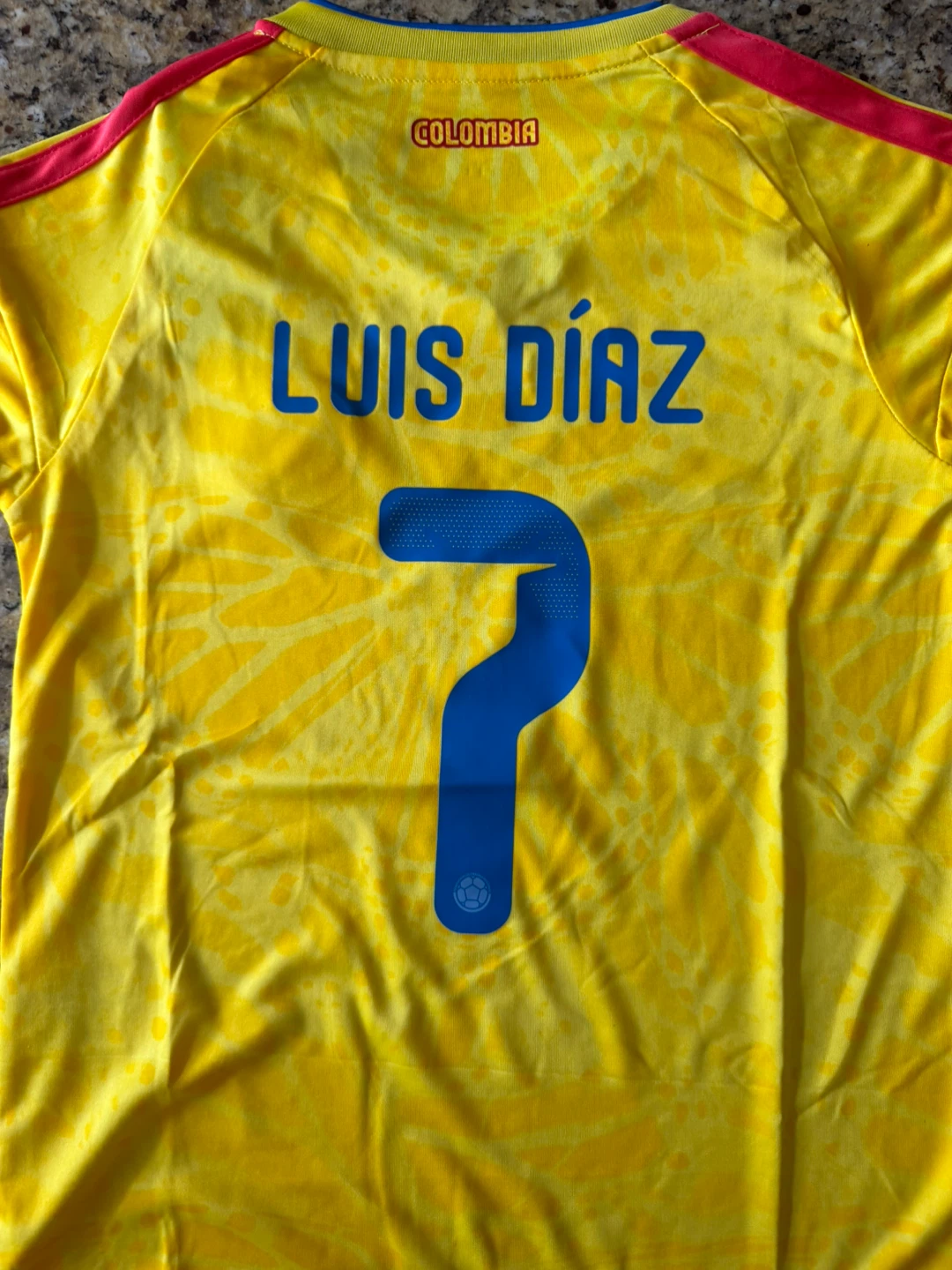 Colombia National Team Soccer Jersey & Shorts Luis Diaz #7 - photo 5