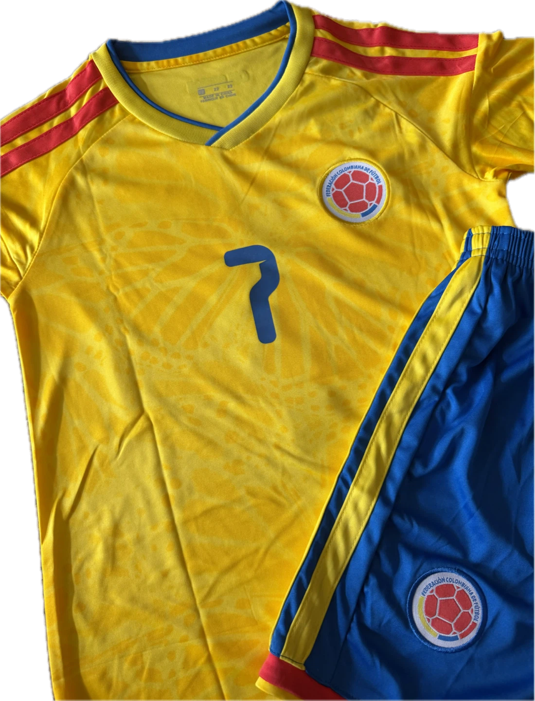Colombia National Team Soccer Jersey & Shorts Luis Diaz #7 - photo 3