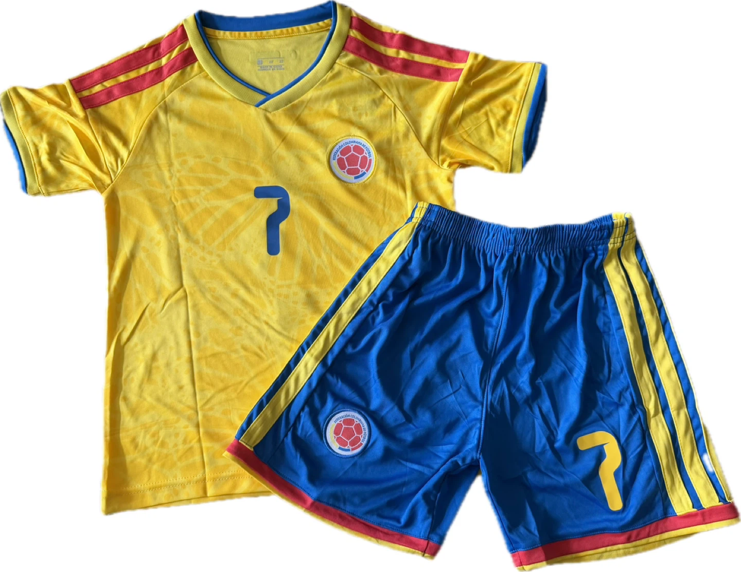 Colombia National Team Soccer Jersey & Shorts Luis Diaz #7