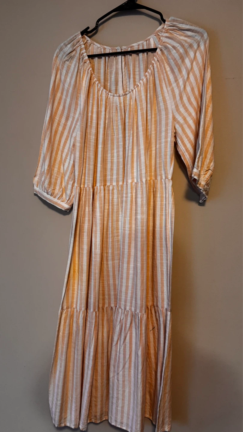 Striped Summer Dress, Size Medium - photo 3