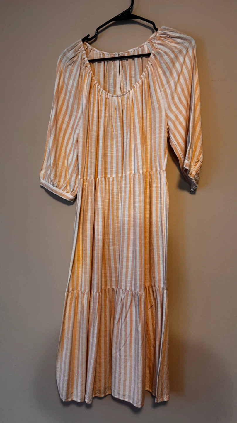 Striped Summer Dress, Size Medium