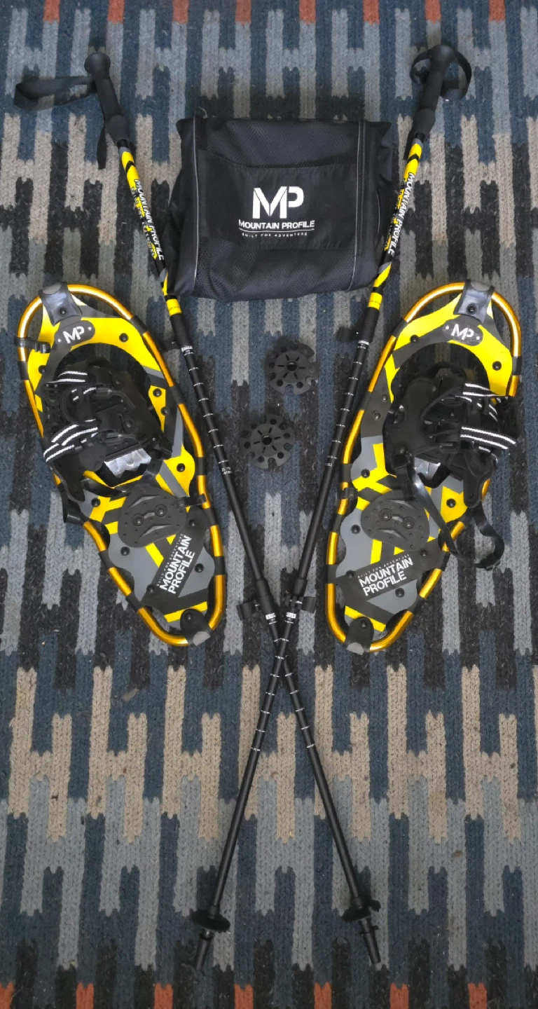 Mountain Profile Snowshoes with Poles and Bag