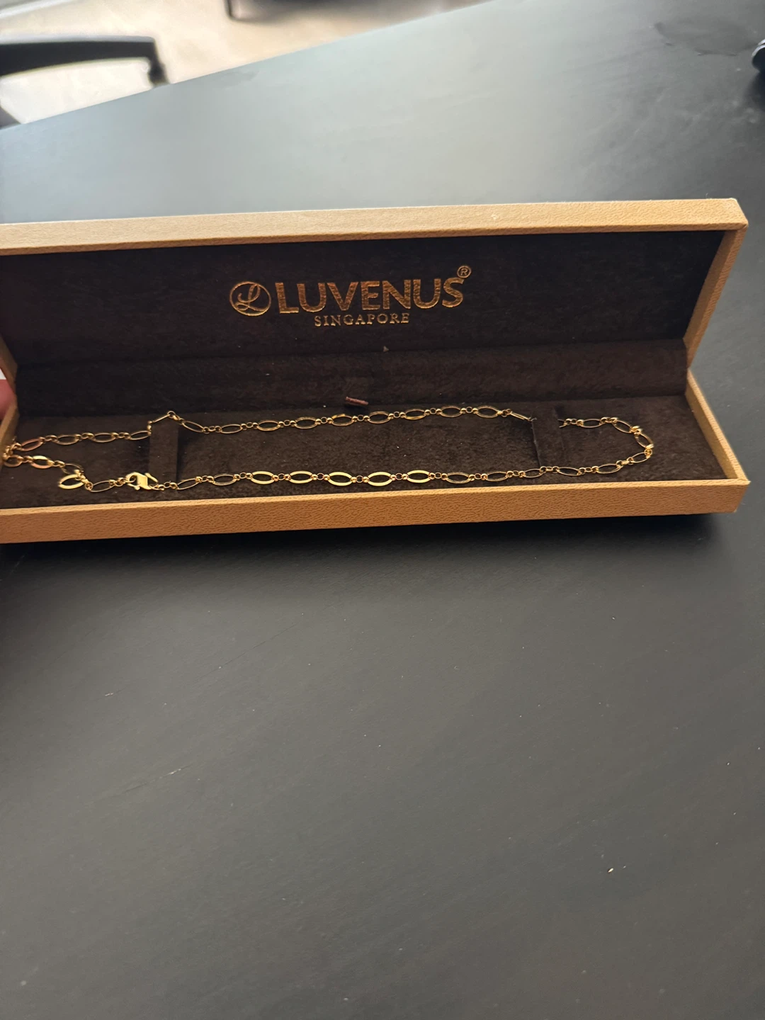 LUVENUS Singapore Gold Chain Necklace