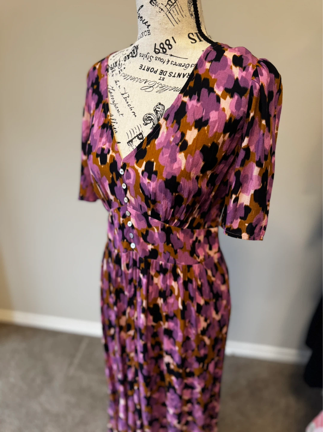 Floral Print Midi Dress size 12 - photo 2