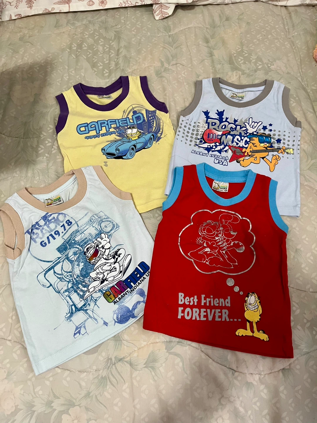 4 Kids Garfield Tank Tops - Size S