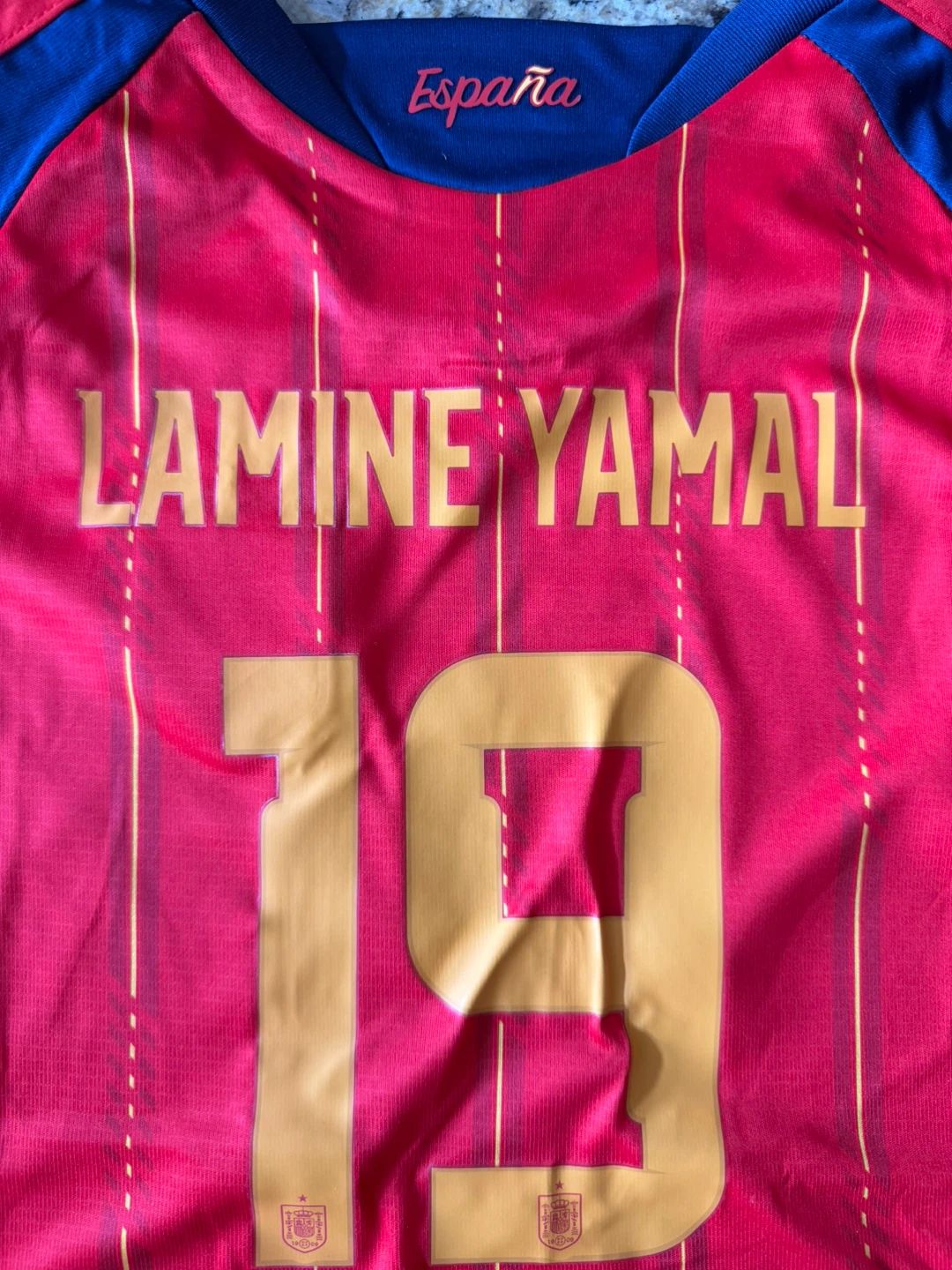 Spain Lamine Yamal #19 Soccer Jersey and Shorts Set - photo 4